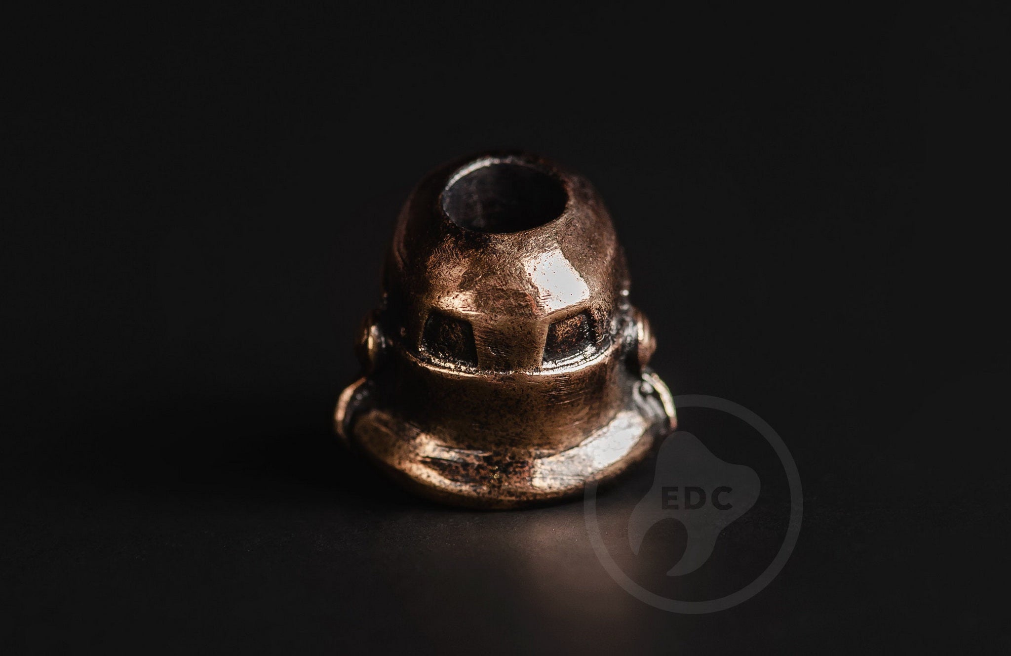6mm paracord hole on the Imperial Soldier brass EDC artifact.