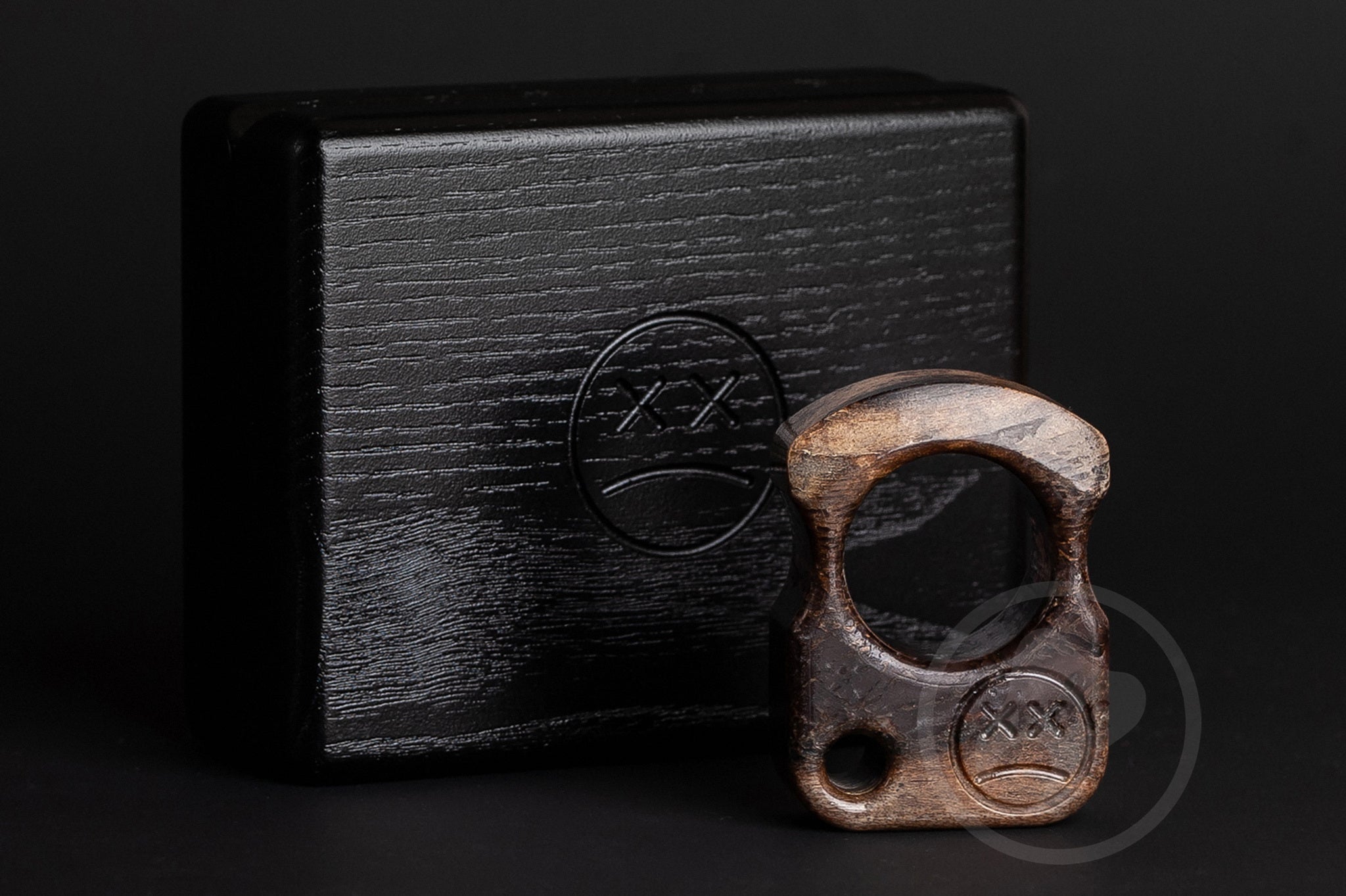 Premium black oak gift box with Alcantara lining for the War Bear set.