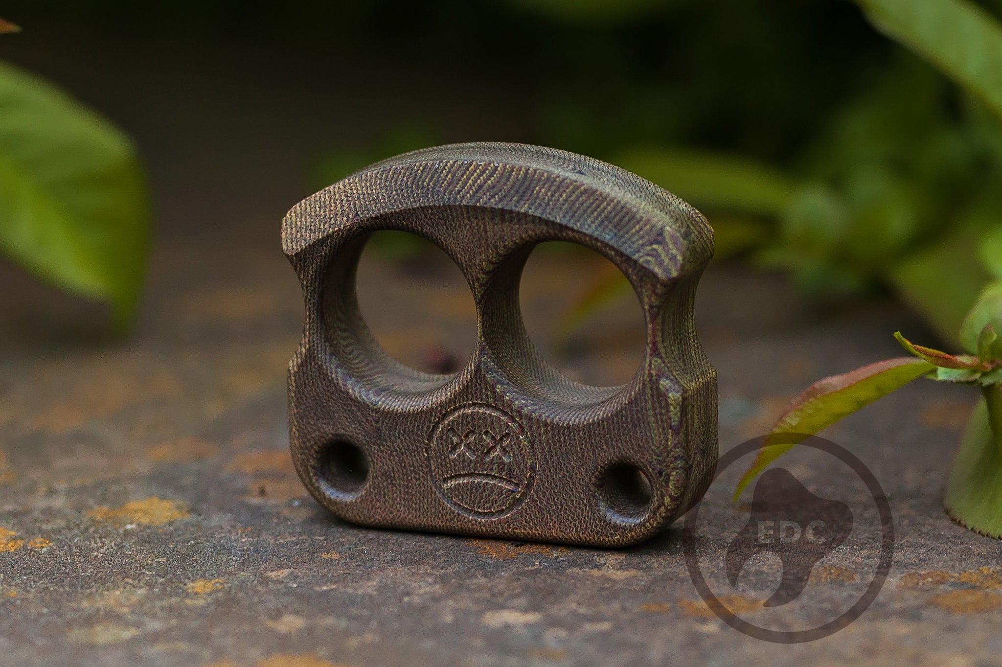 Pocket Art 2 Finger Keychain | D01 Eco Wood Micarta