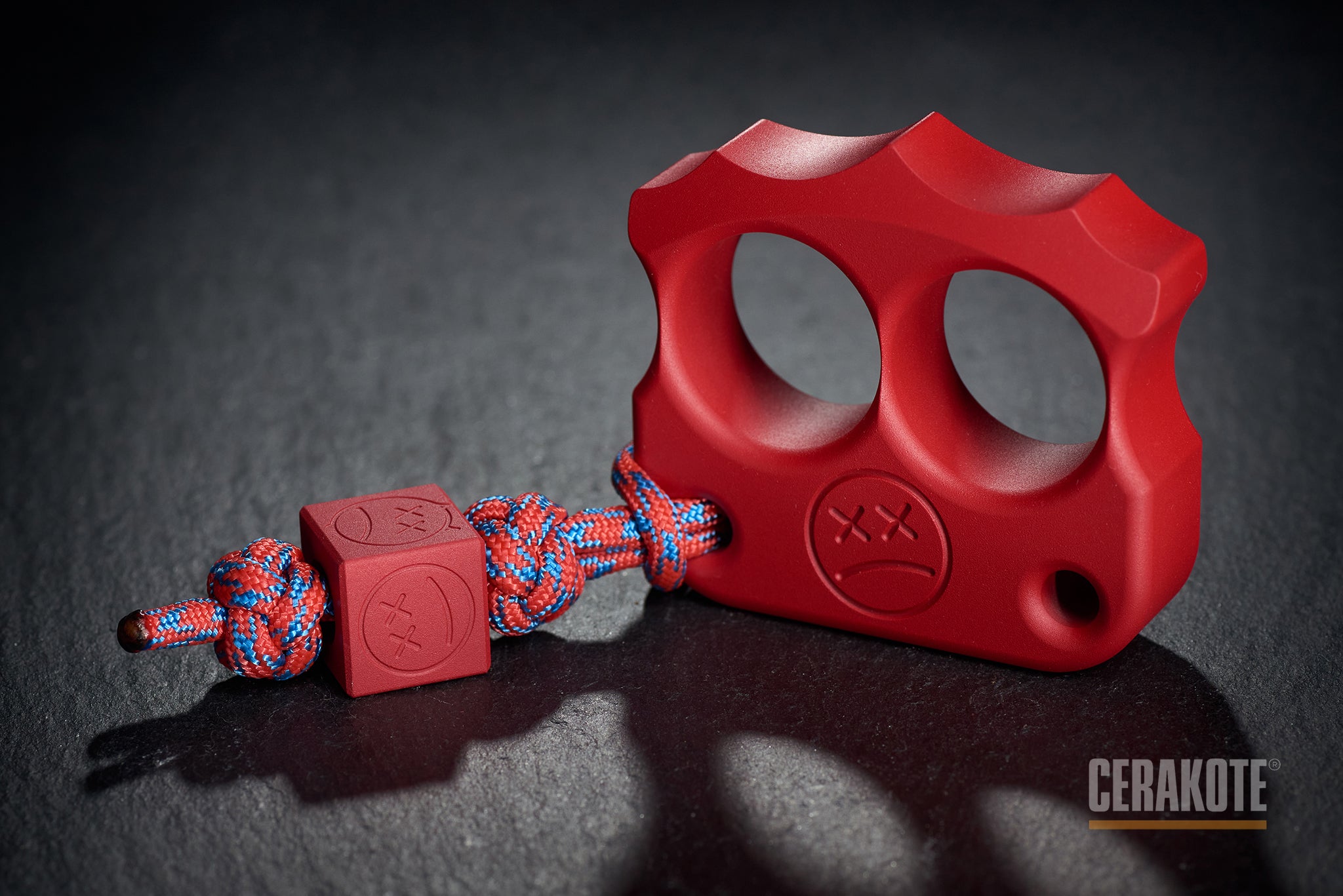 Pocket Art Everyday Carry Gear | D03 Ruby Red Cerakote Aluminum