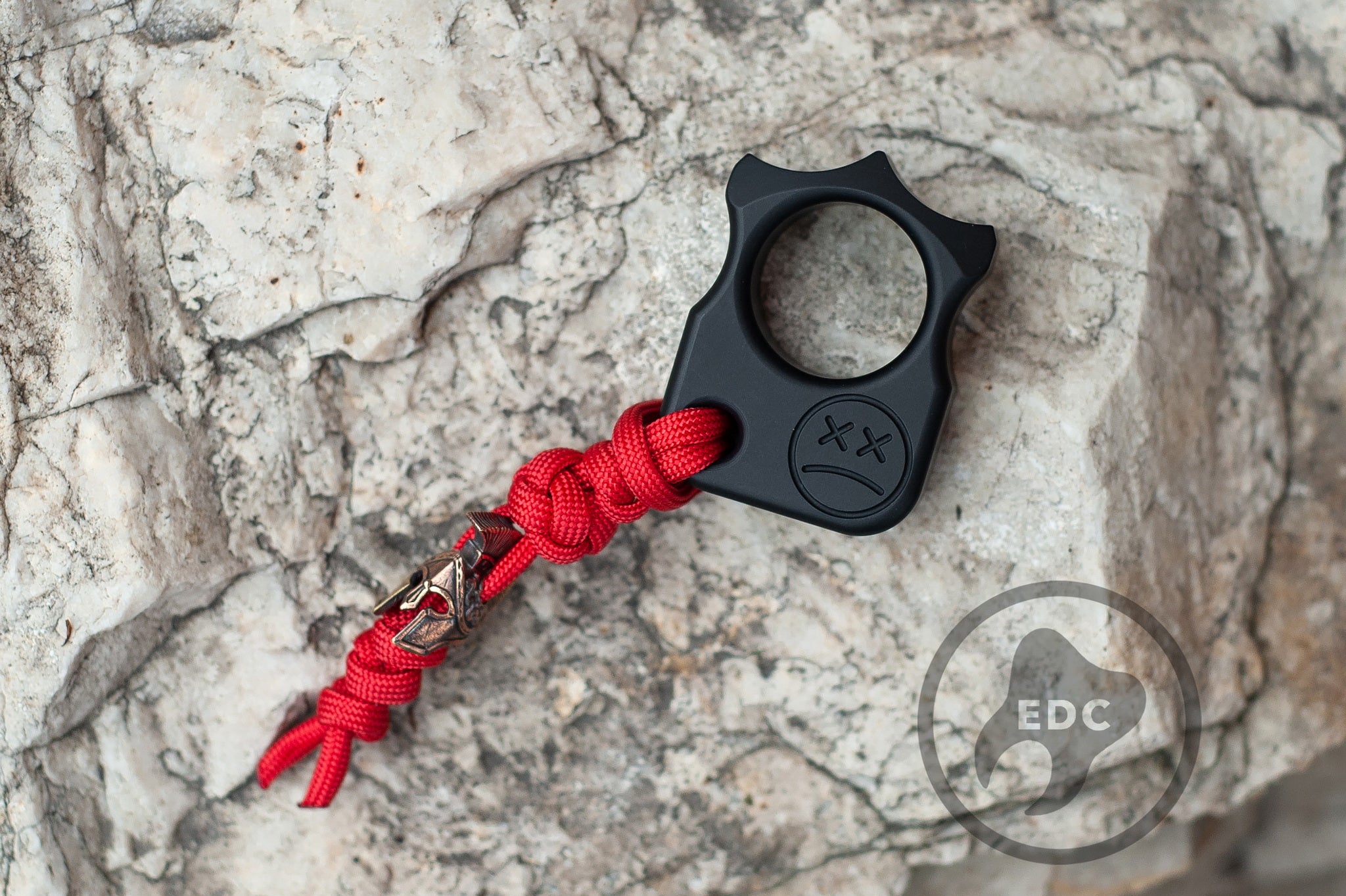 Pocket Art Everyday Carry Set | S03 Hard Black Anodized & Spartan Helmet Bead