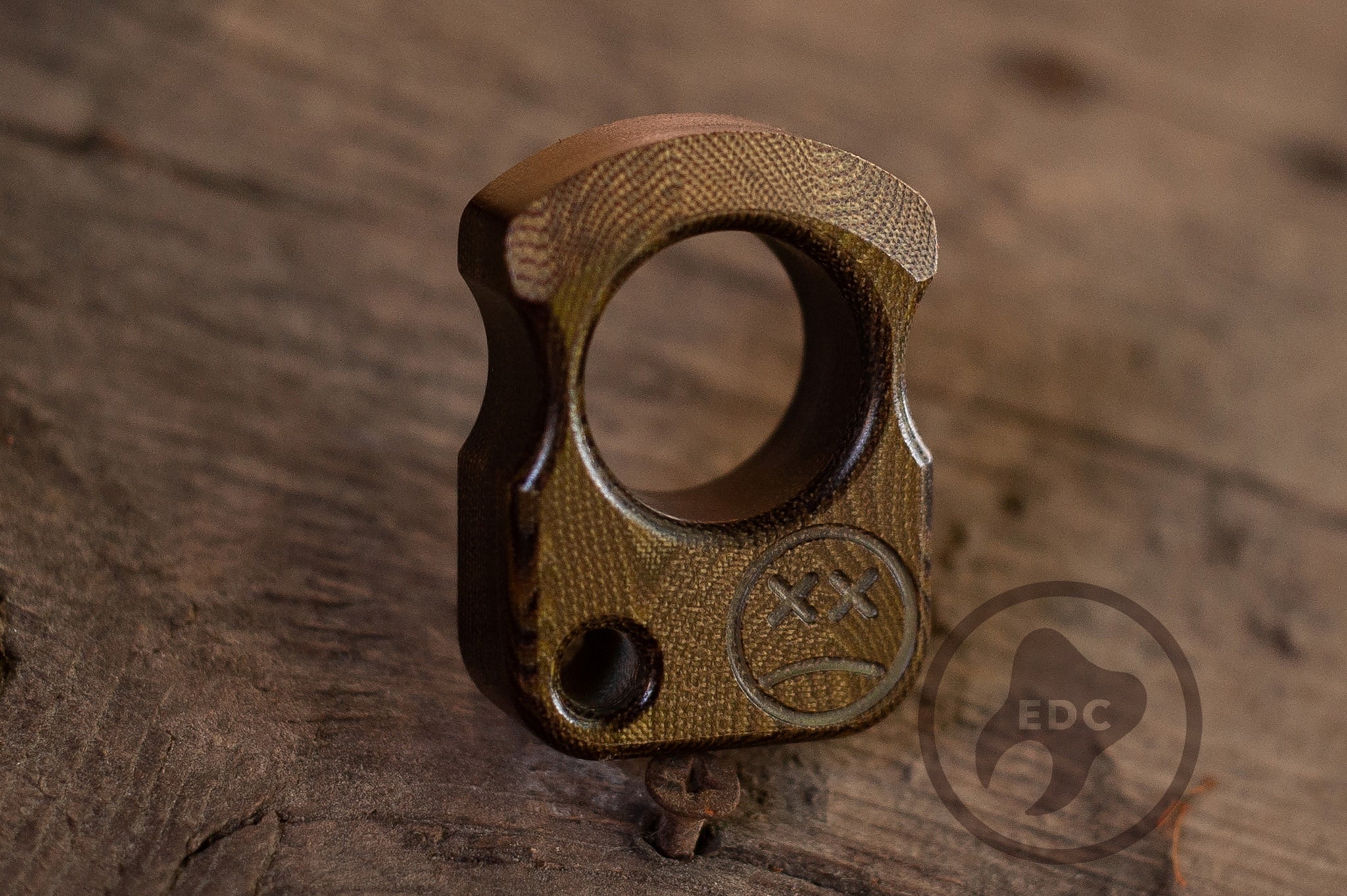 Pocket Art Everyday Carry Set | S01 Eco Wood Micarta & Lanyard Bead
