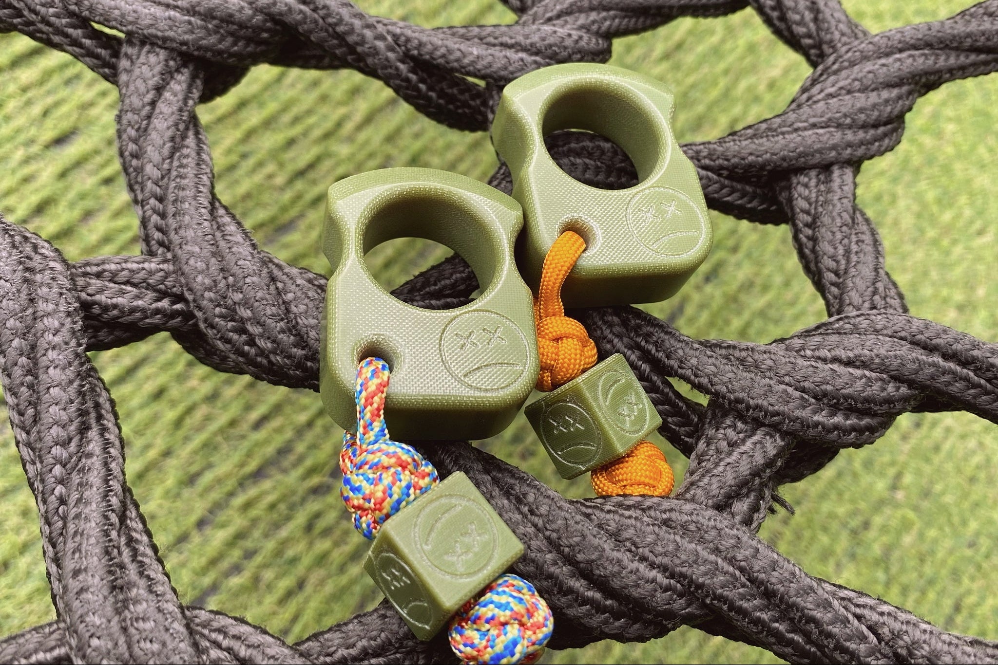 Pocket Art Everyday Carry Set | S01 Olive Green Micarta & Lanyard Bead