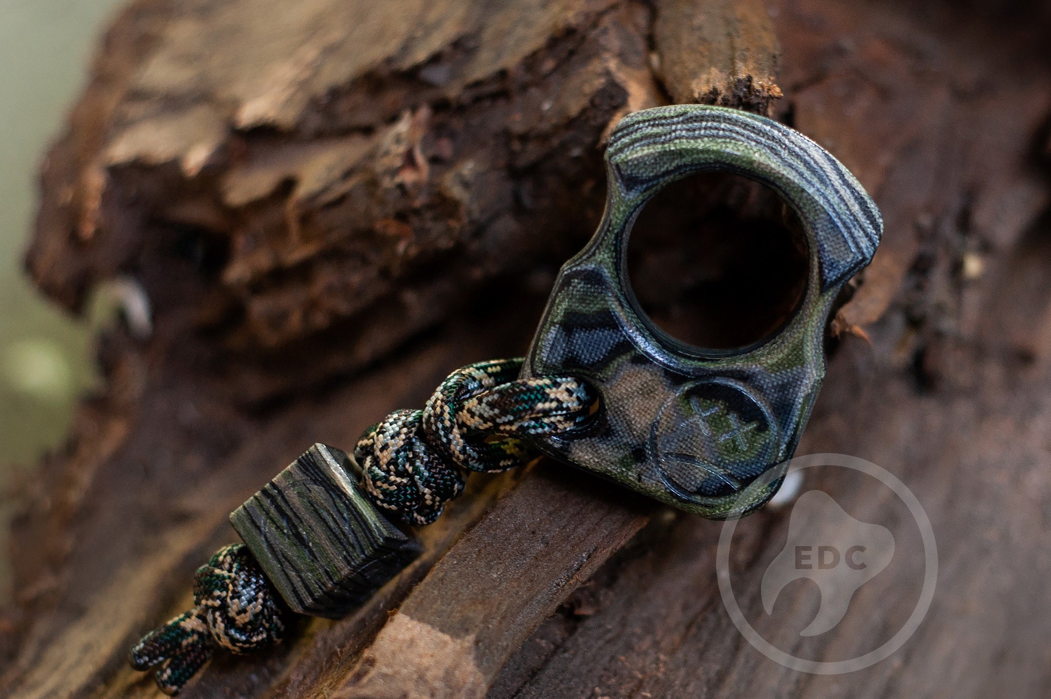 Pocket Art Everyday Carry Tool | S01 Camo Rag Micarta