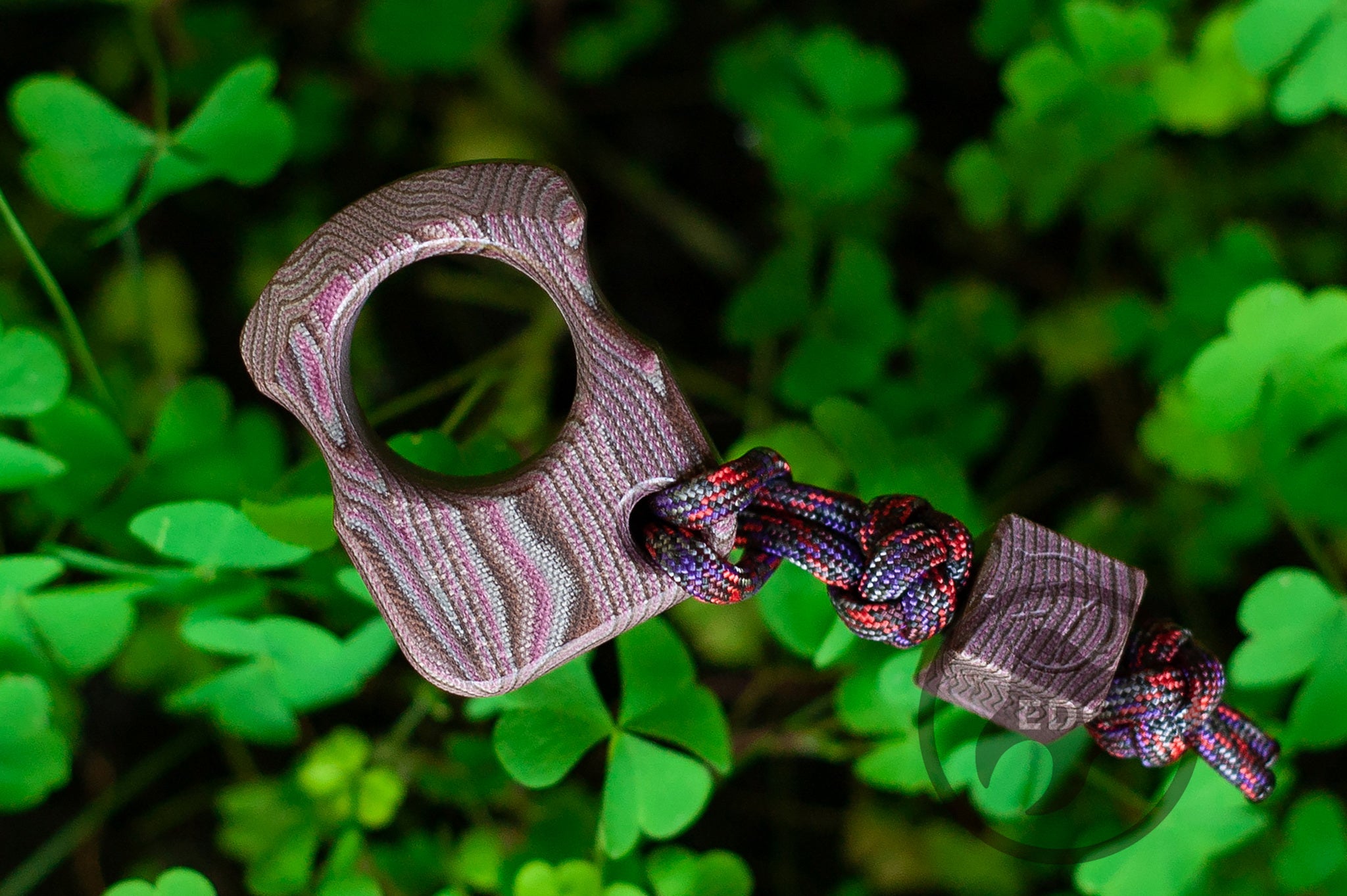 Pocket Art Everyday Carry Tool | S01 Purple Eco Wood Micarta