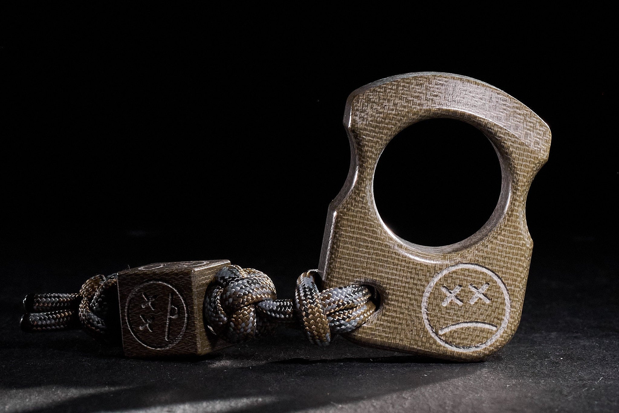 Pocket Art Tactical EDC Gear | S01 Green Canvas Micarta Artifact