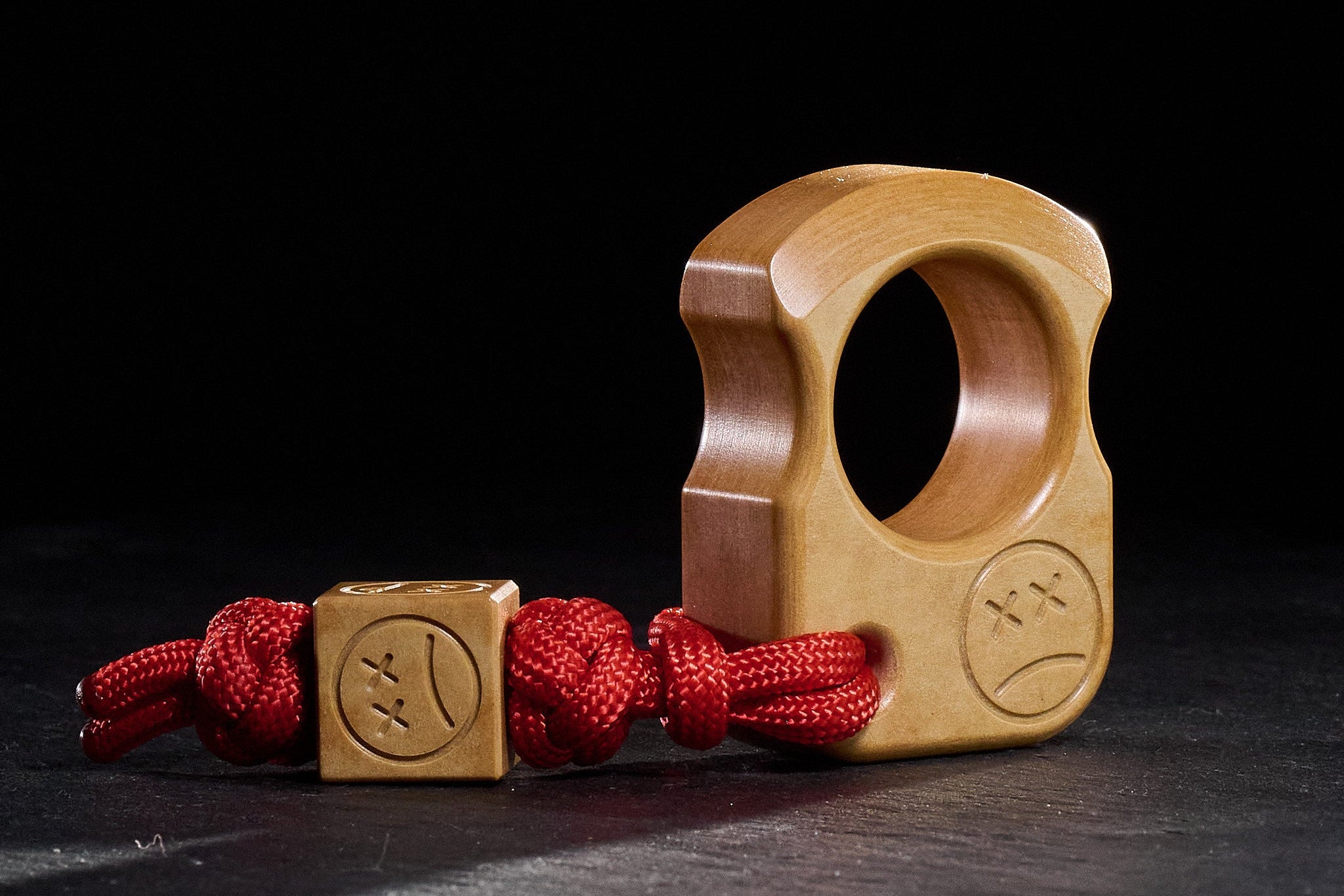 Pocket Art Everyday Carry Artifact | S01 Maple Valley Richlite & Lanyard Bead