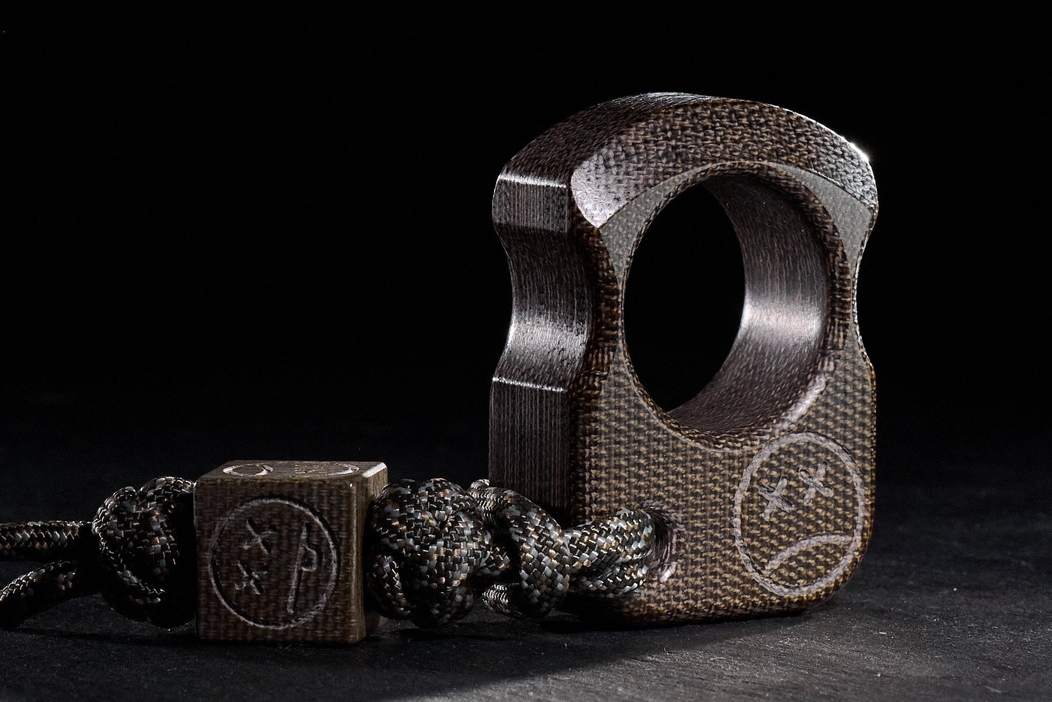 Pocket Art Everyday Carry Gear | S01 OD Green Canvas Micarta