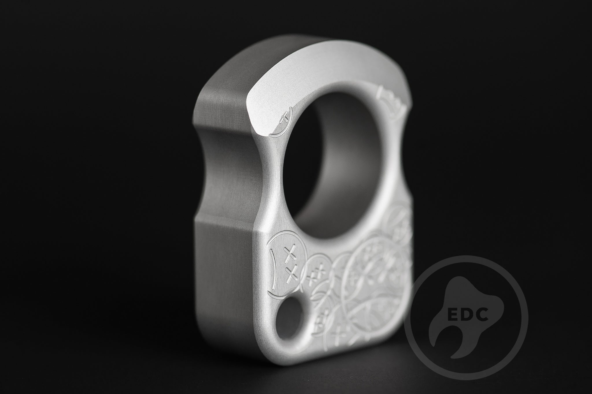 Pocket Art Pocket Dump Accessory S01 Sad Face Stamp | Grey Anodized