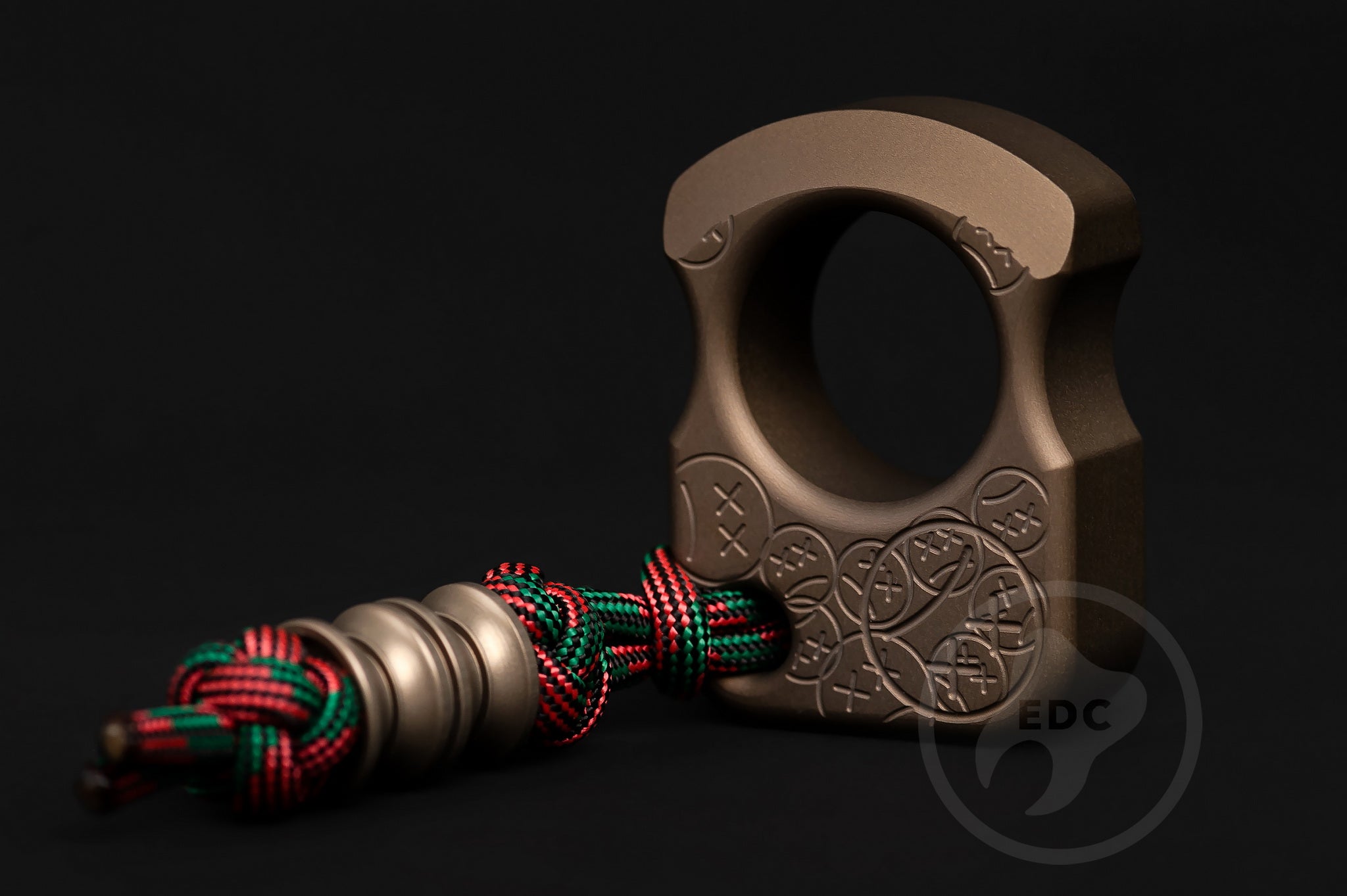 Pocket Art Tactical EDC S01 Sad Face Stamp | Hard Desert Anodized