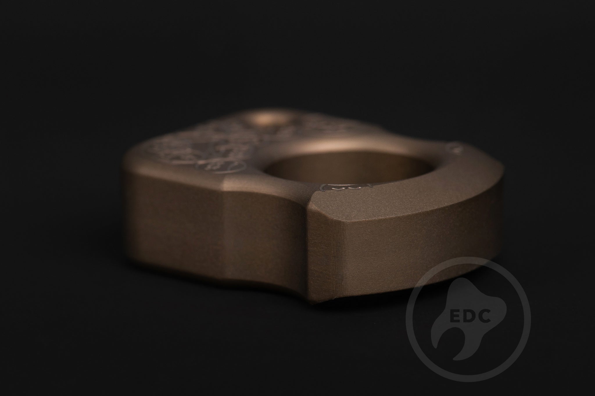 Pocket Art Tactical EDC S01 Sad Face Stamp | Hard Desert Anodized