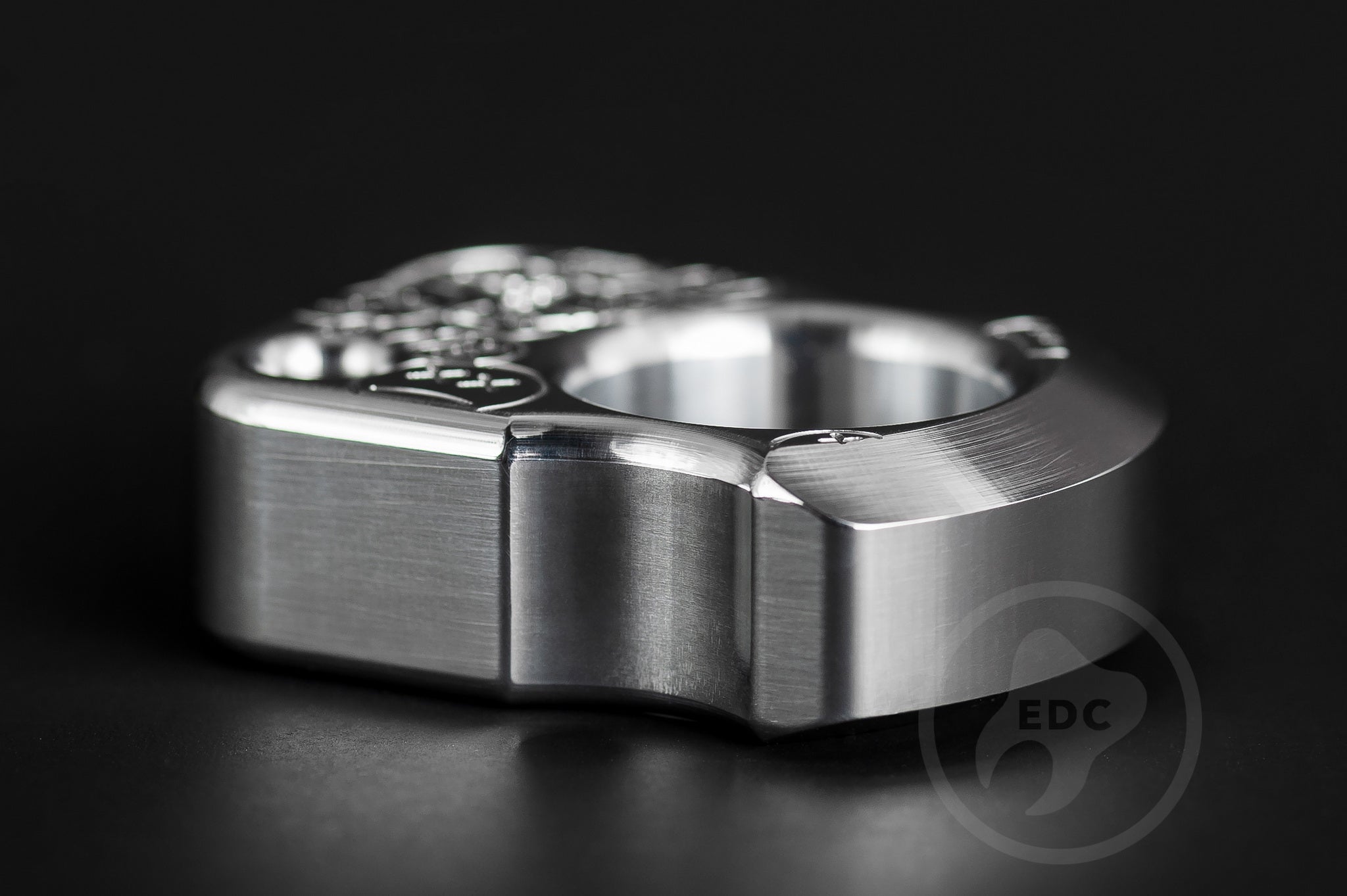Pocket Art Modern Artifact S01 Sad Face Stamp | Polished Aluminum
