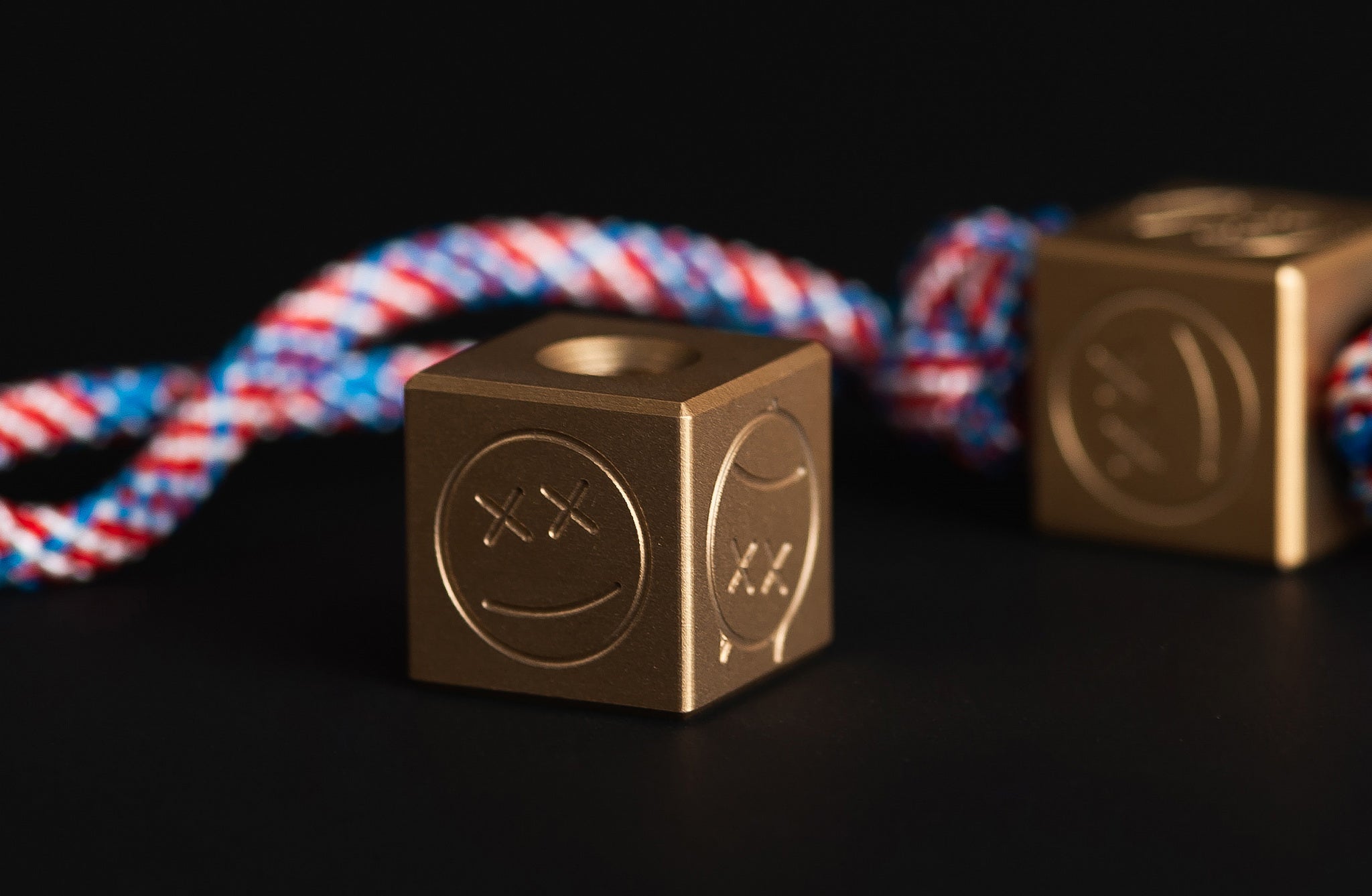 Pocket Art Handcrafted Pocket Tool | S01 Stamp Sandblasted Brass & Bead