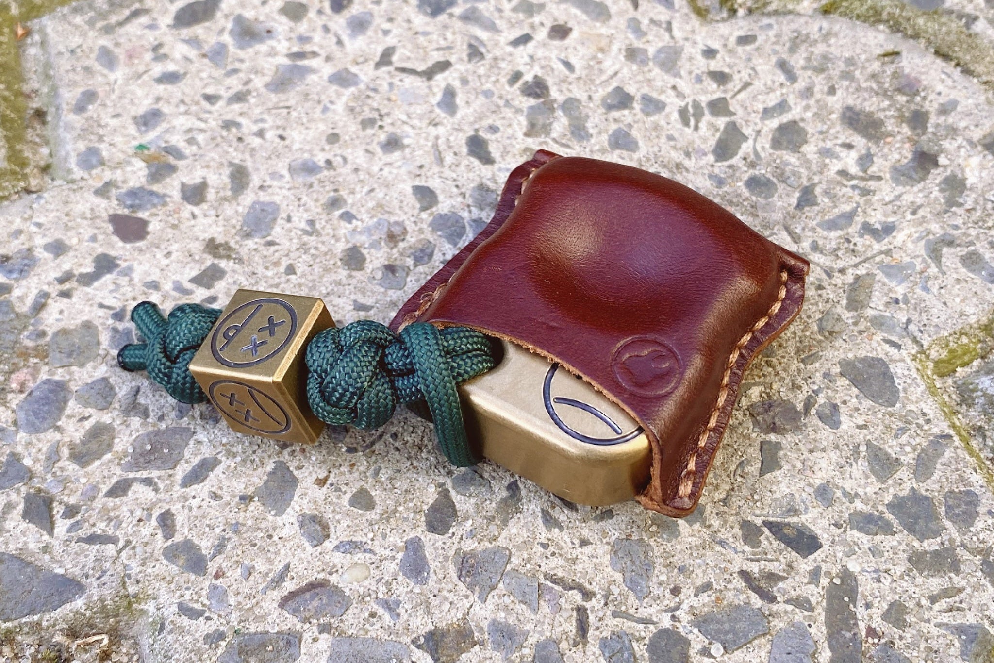 Pocket Art Vintage Style Set | S01 Stonewashed Brass & Lanyard Bead