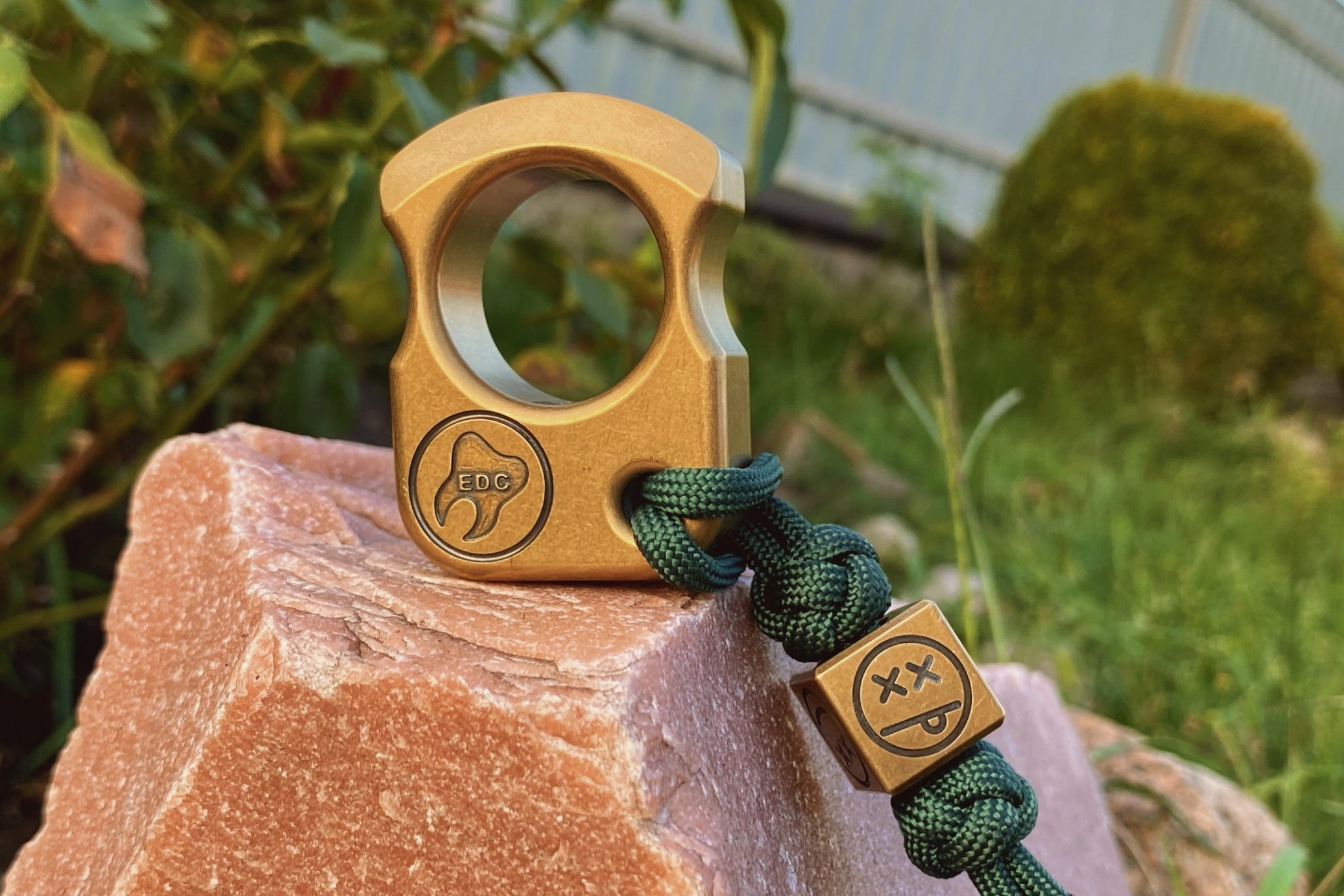 Pocket Art Vintage Style Set | S01 Stonewashed Brass & Lanyard Bead