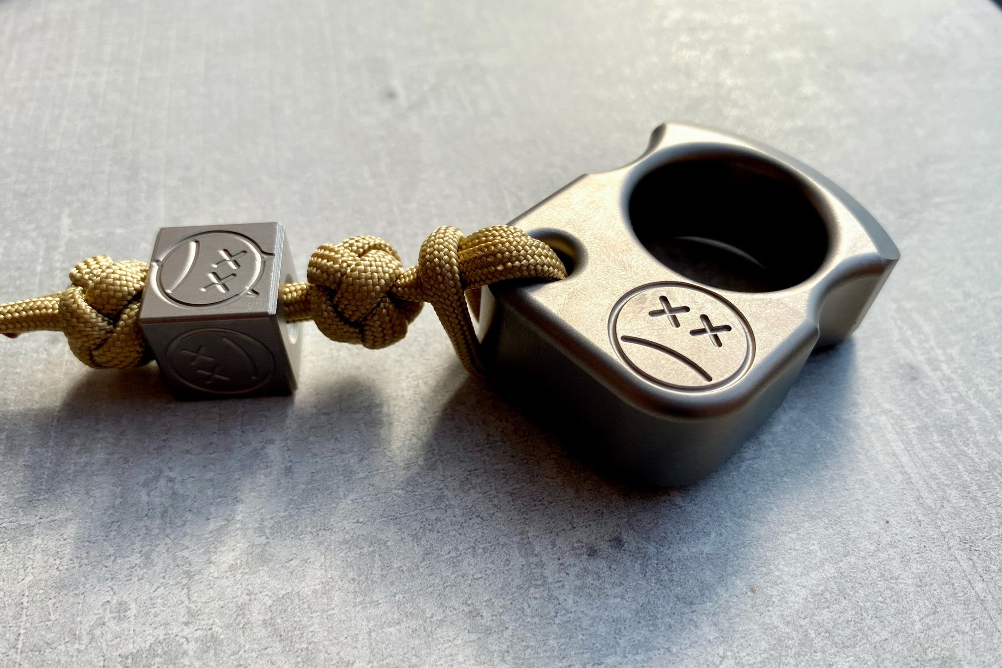 Pocket Art Everyday Carry Set | S01 Titanium Sandblasted & Lanyard Bead