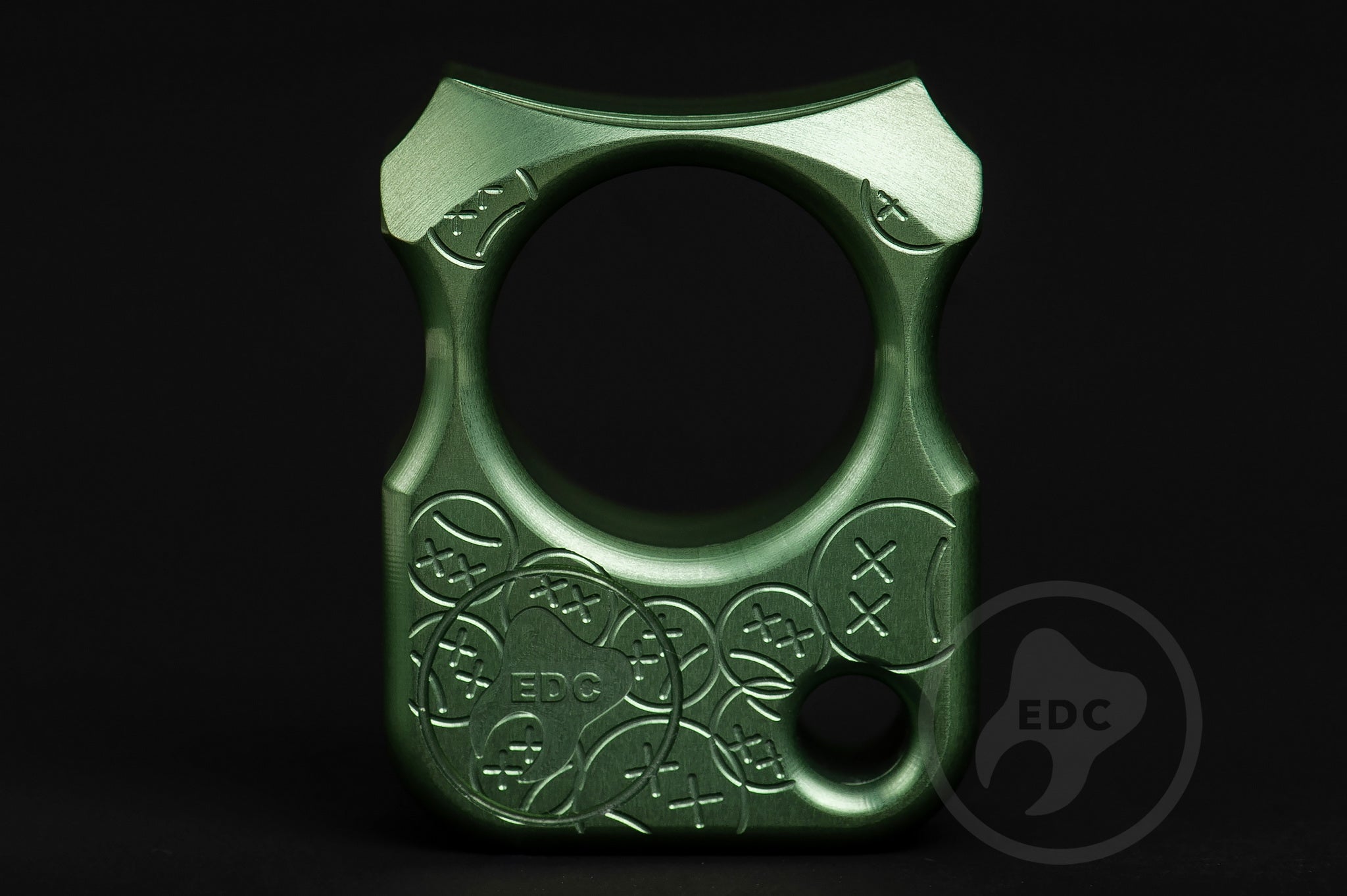 Pocket Art S02 Sad Face Stamp | Oliva Anodized EDC Artifact