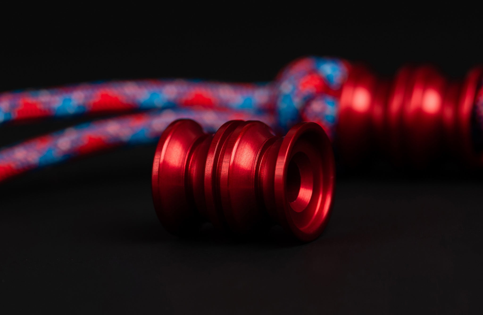 Pocket Art S02 Sad Face Stamp | Red Anodized Tactile Tool