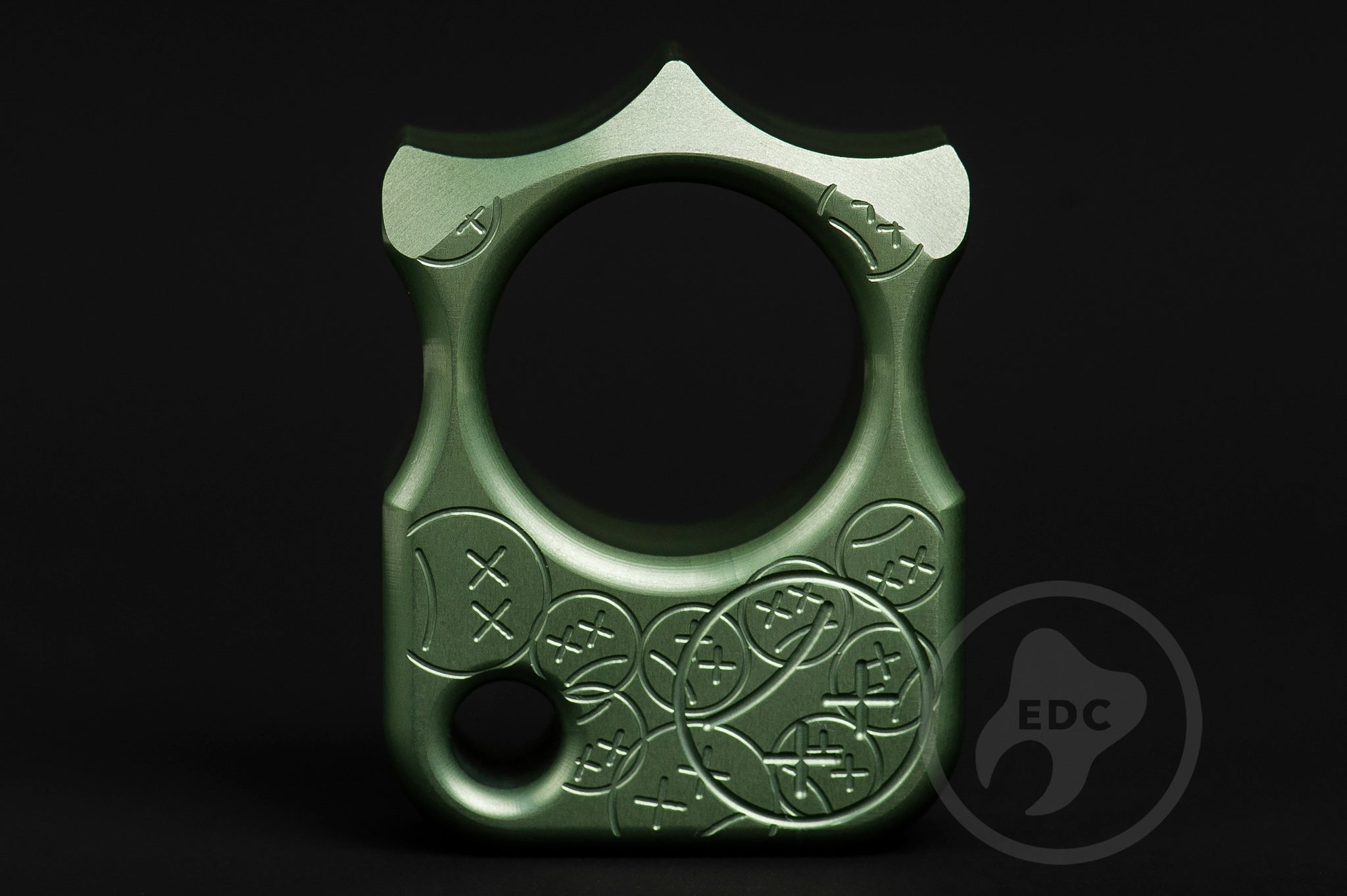 Pocket Art S03 Sad Face Stamp | Oliva Anodized Curated Carry