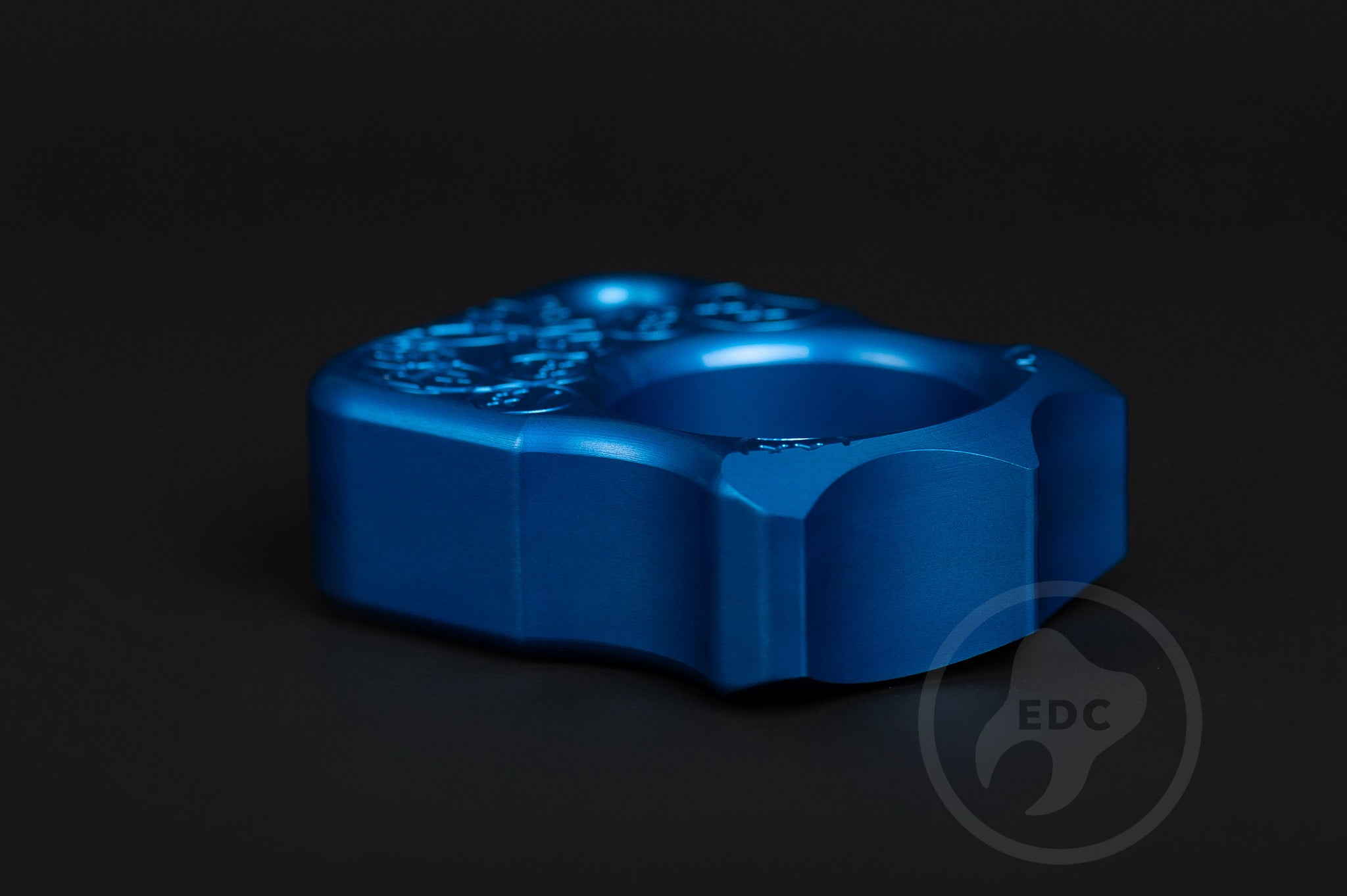 Pocket Art Tactile Tool S03 Sad Face Stamp | Blue Anodized