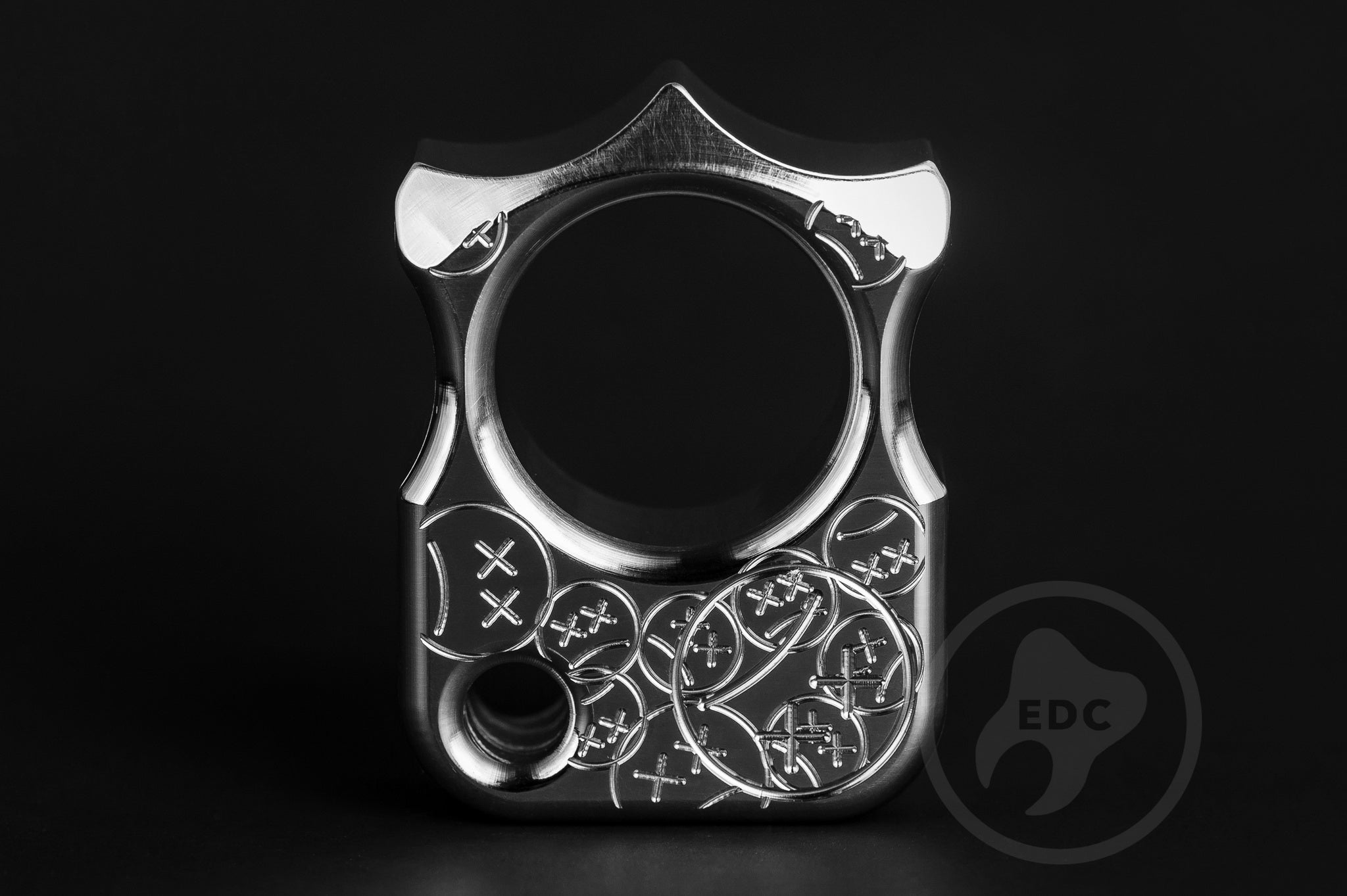 Pocket Art Premium EDC Companion S03 Sad Face Stamp | Polished Aluminum