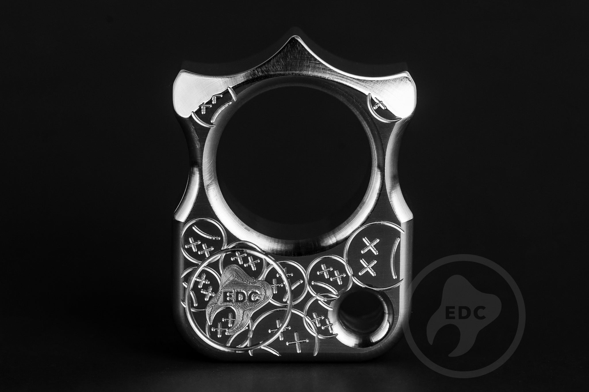 Pocket Art Premium EDC Companion S03 Sad Face Stamp | Polished Aluminum