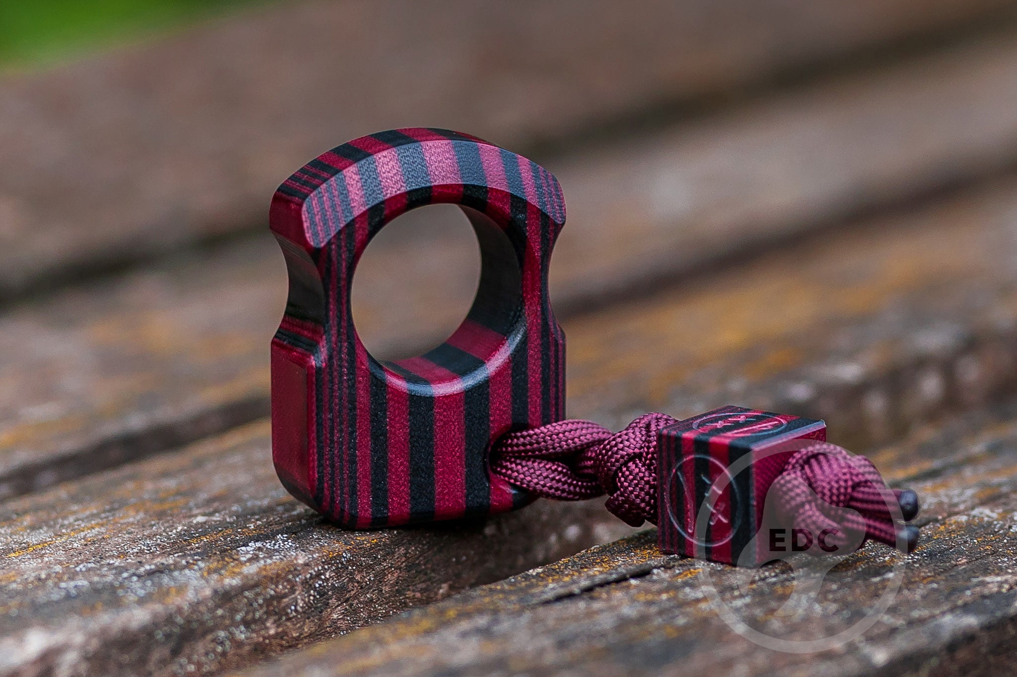 Pocket Art Everyday Carry Tool | SFK 01 Burgundy Black Micarta
