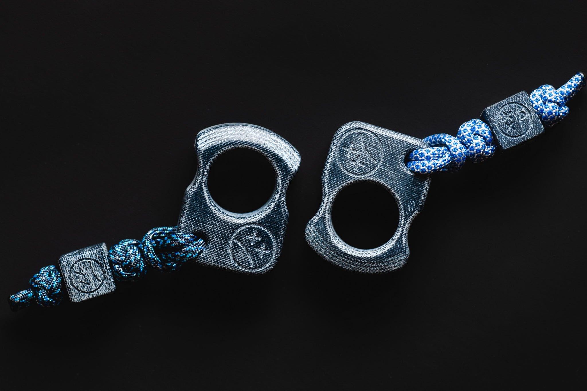 Pocket Art SFK 01 Denim Micarta | Single Finger Keychain Tool Set