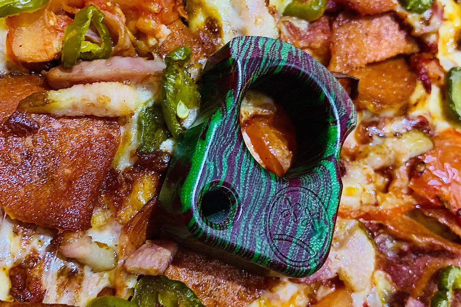 Pocket Art Everyday Carry Tool | SFK 01 Jalapeno Micarta