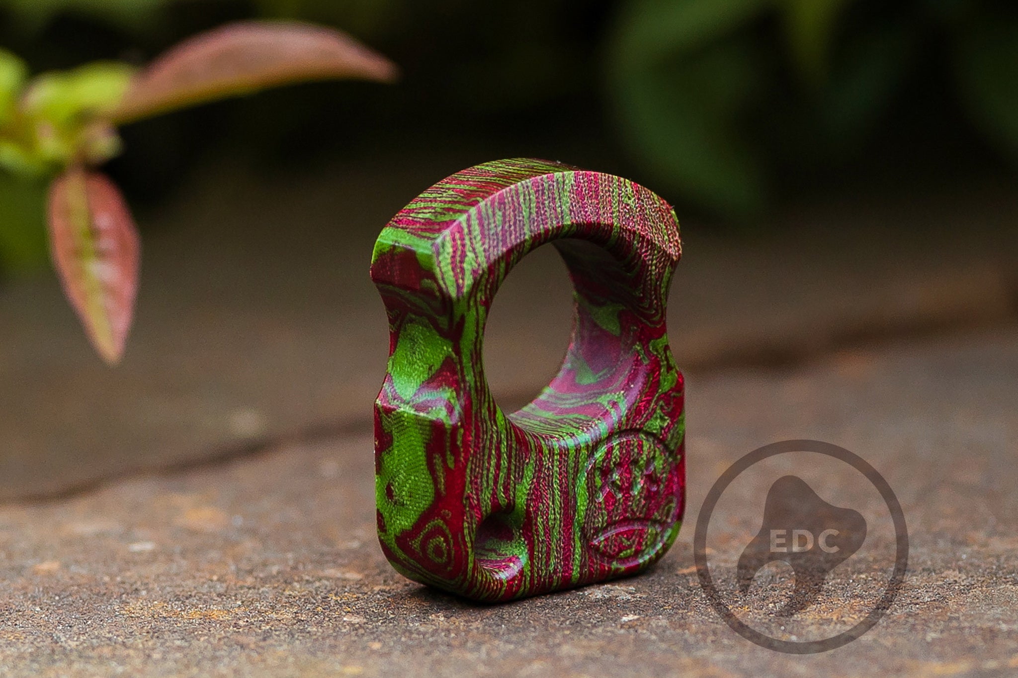 Pocket Art Everyday Carry Tool | SFK 01 Jalapeno Micarta
