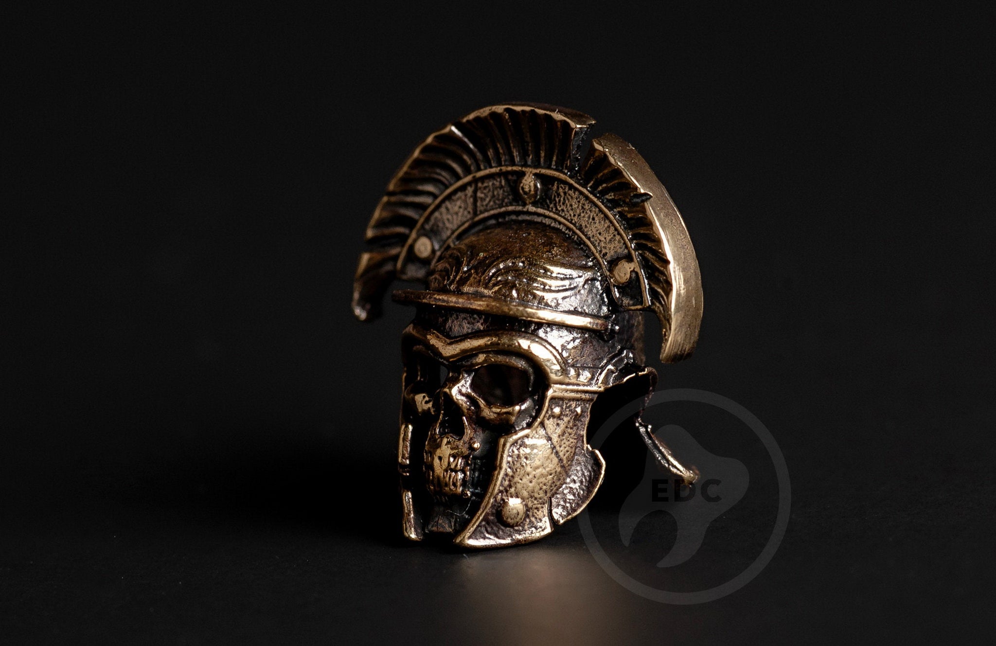 Undead Centurion skull bead attached to a tactical knife lanyard.