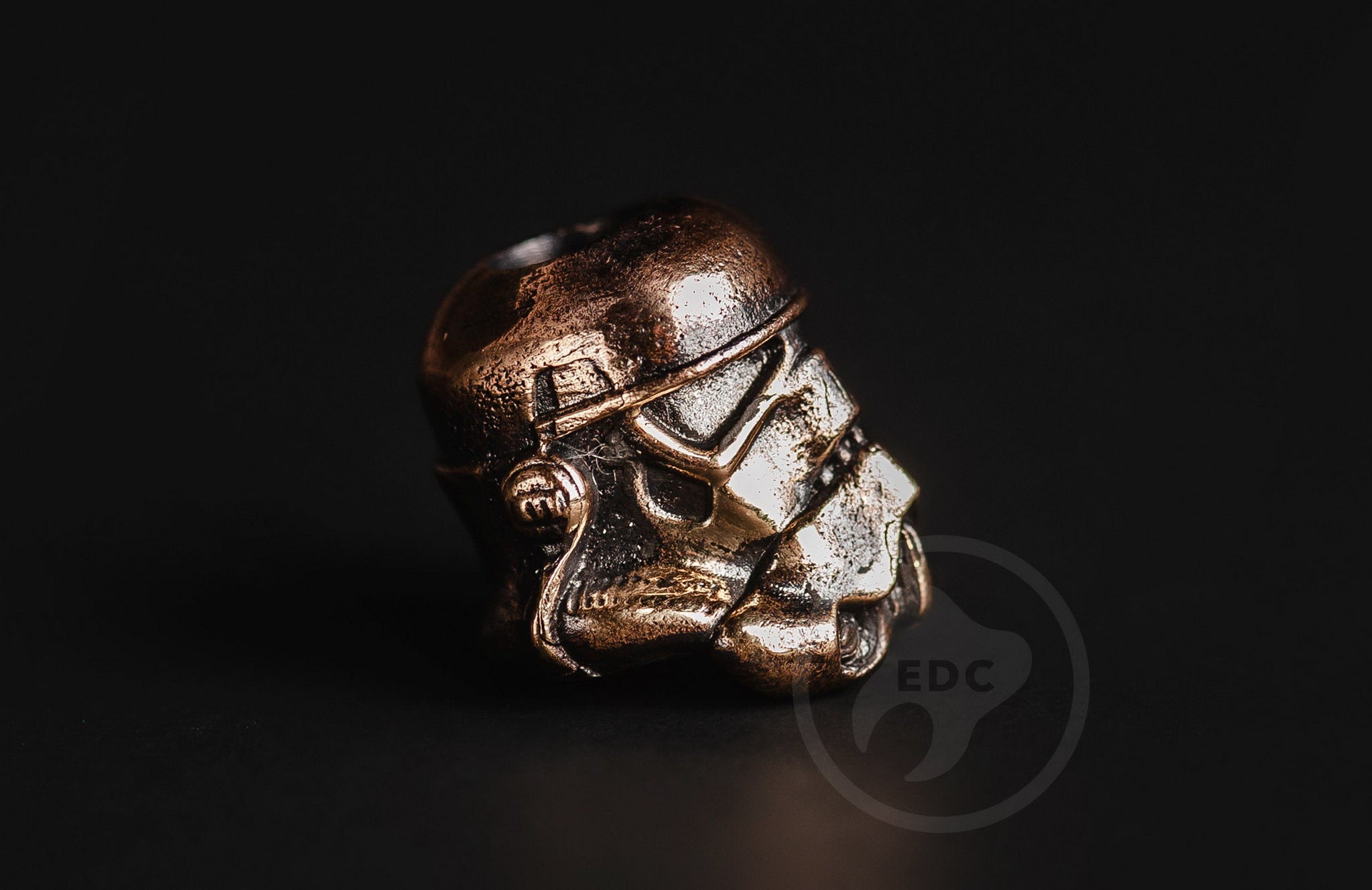6mm paracord hole on the Imperial Soldier brass EDC artifact.-1