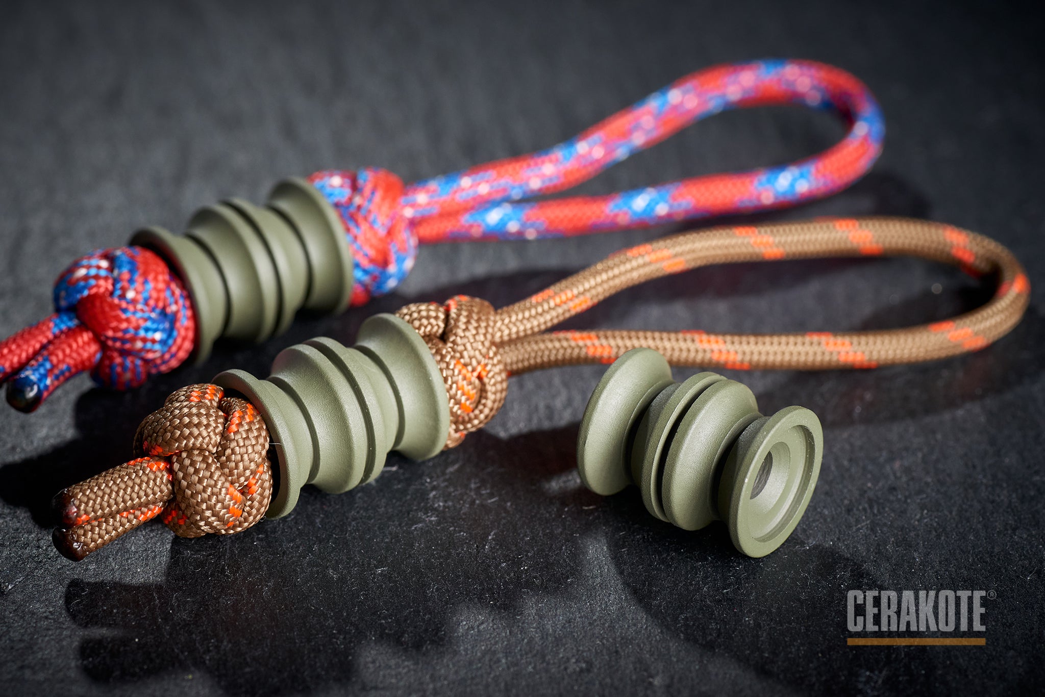 Pocket Art 2 Finger Keychain | D01 Forest Green Cerakote Aluminum