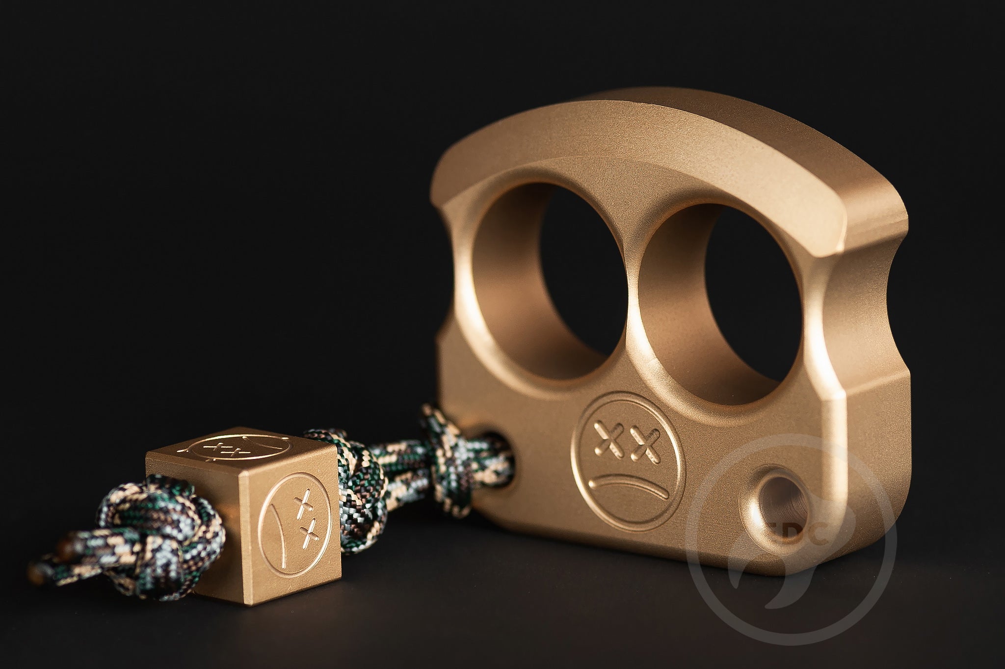 Pocket Art D01 Sandblasted Brass | 2 Finger Tool | PocketEDC