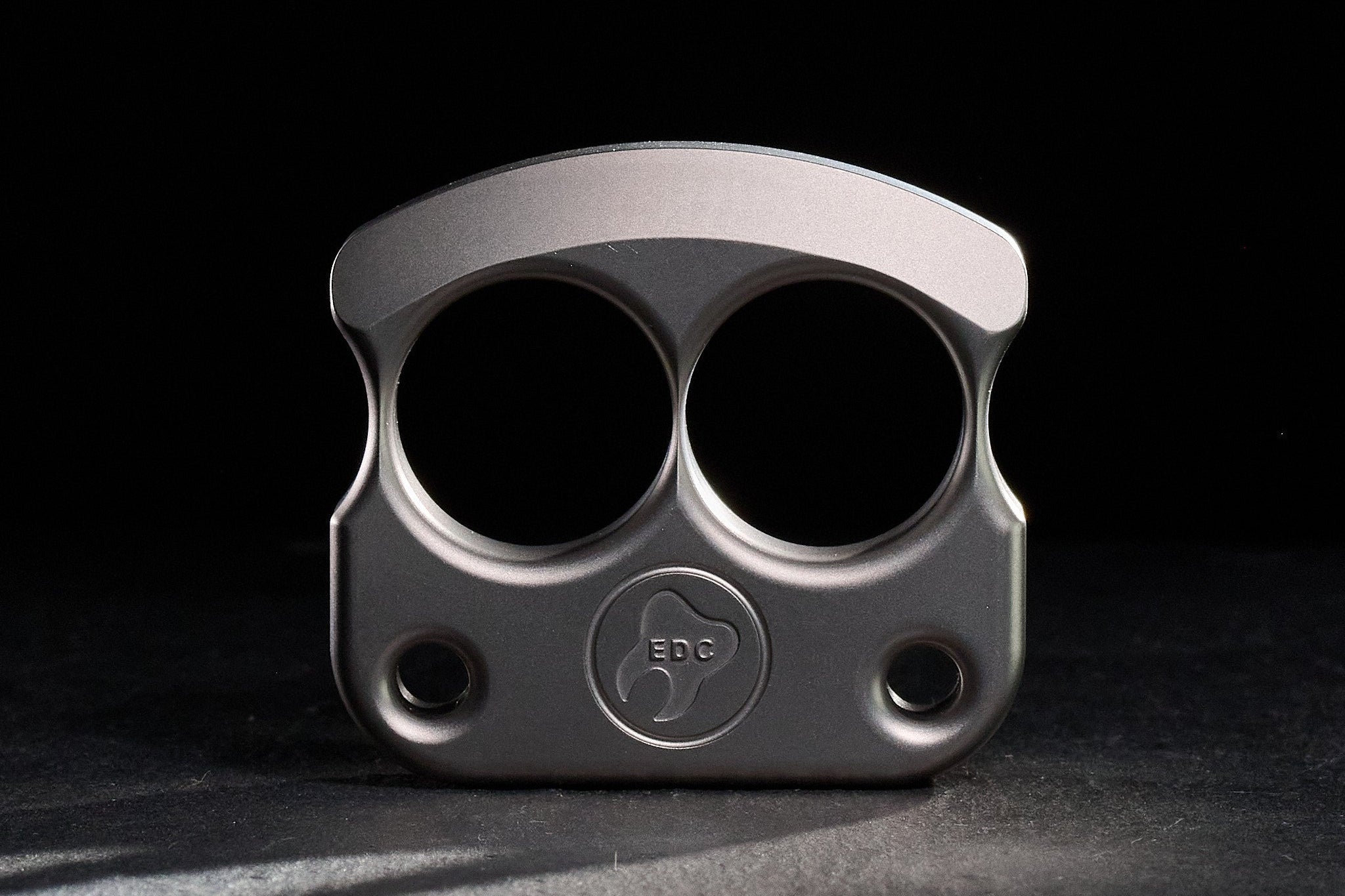 Pocket Art Two Finger Keychain | D01 Sandblasted Titanium