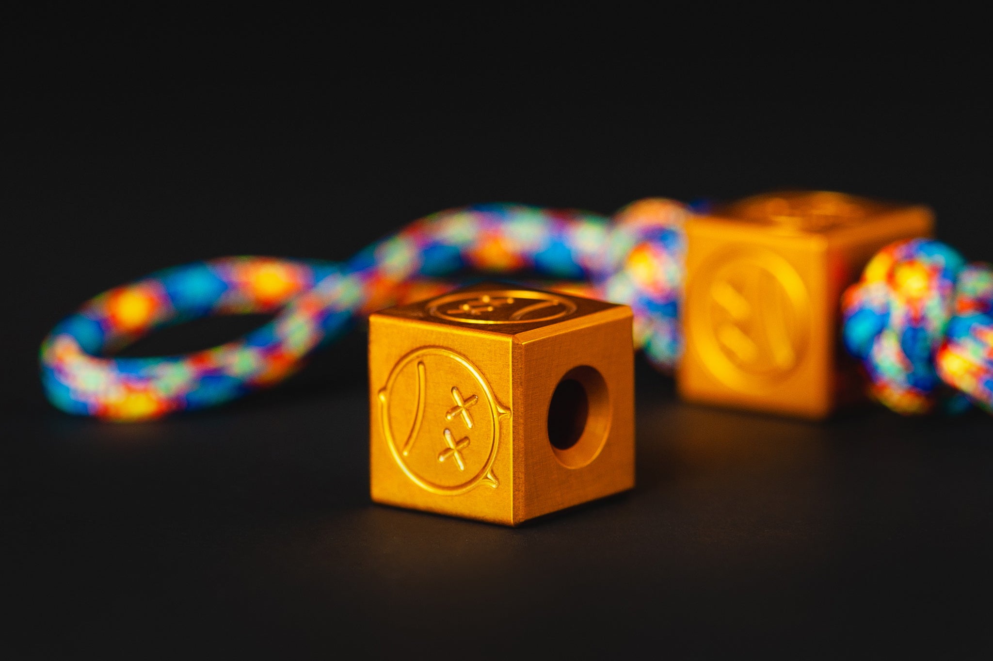 Pocket Art D03 Orange Anodized Aluminum | 2 Finger Tool