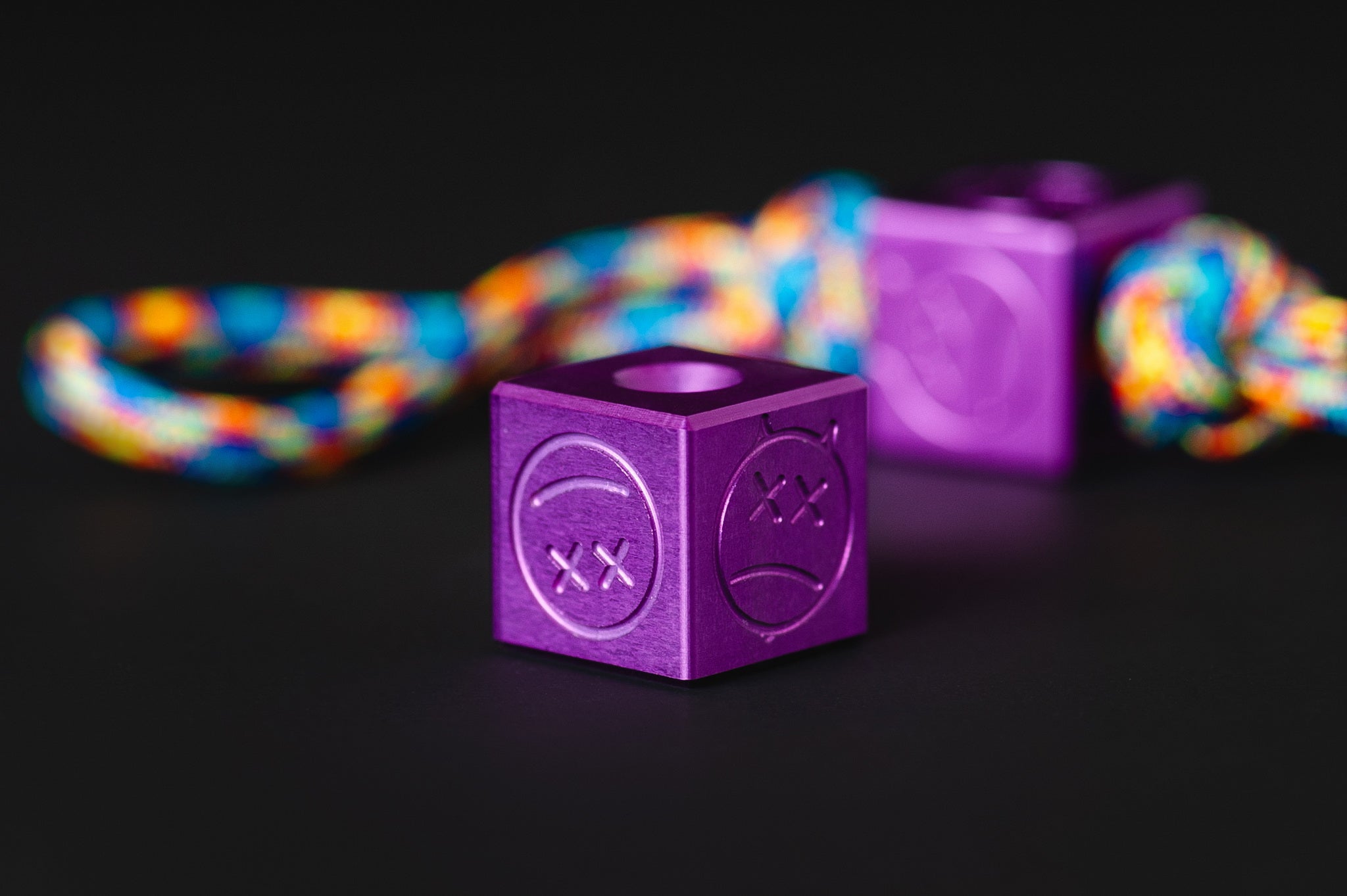 Pocket Art D03 Purple Anodized Aluminum | 2 Finger Tool