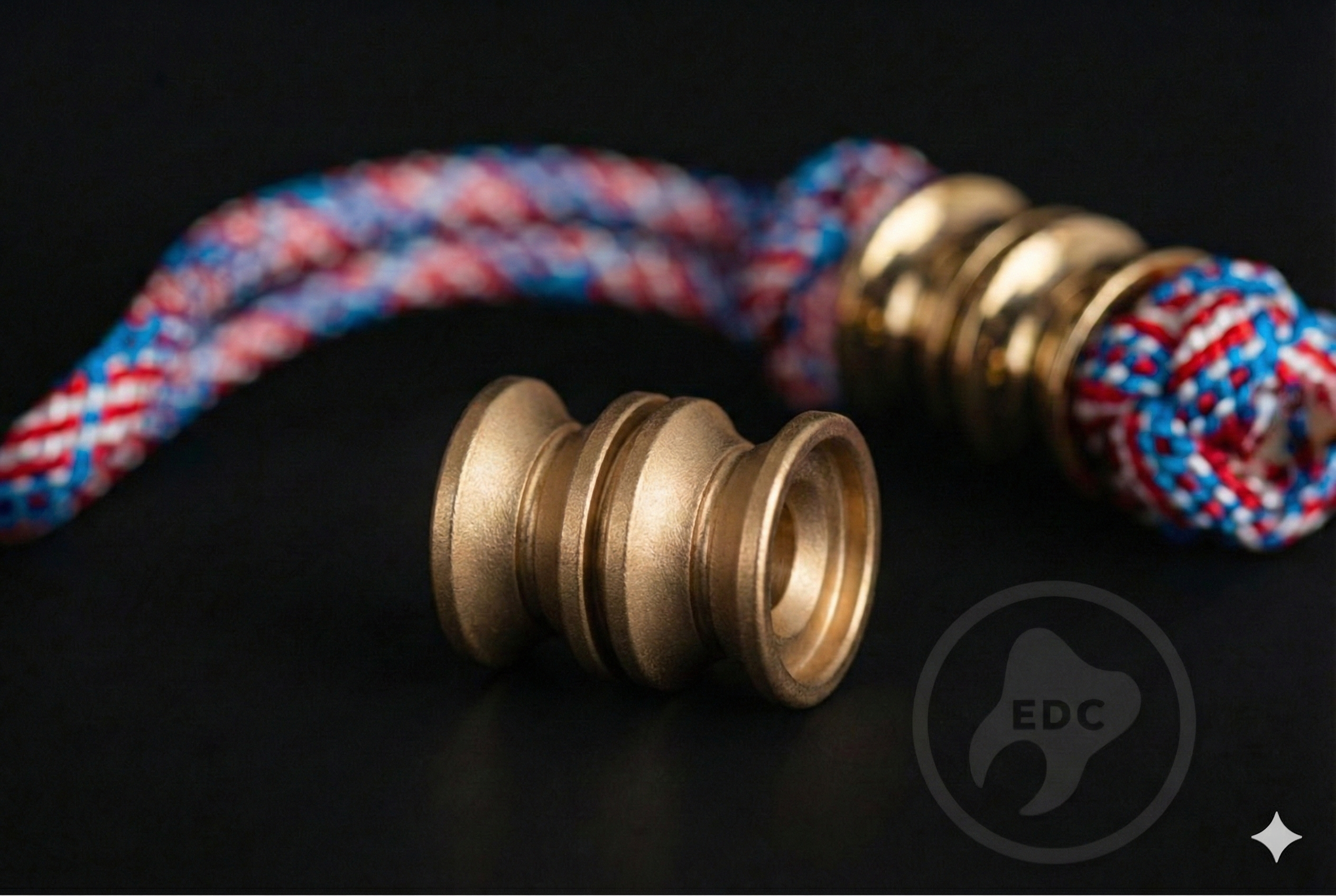 Pocket Art D03 Sandblasted Brass | Two Finger Tool