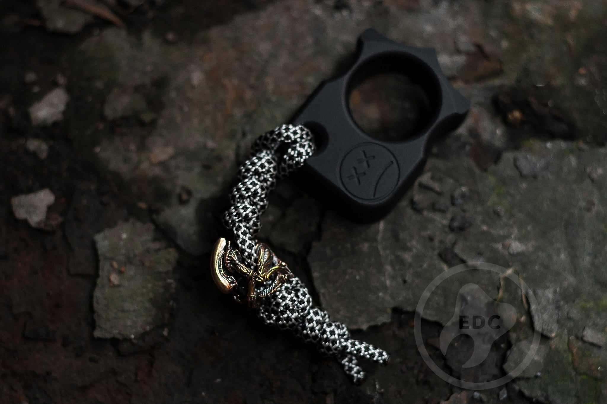 Pocket Art Everyday Carry Set | S03 Hard Black Anodized & Xenomorph Alien Bead