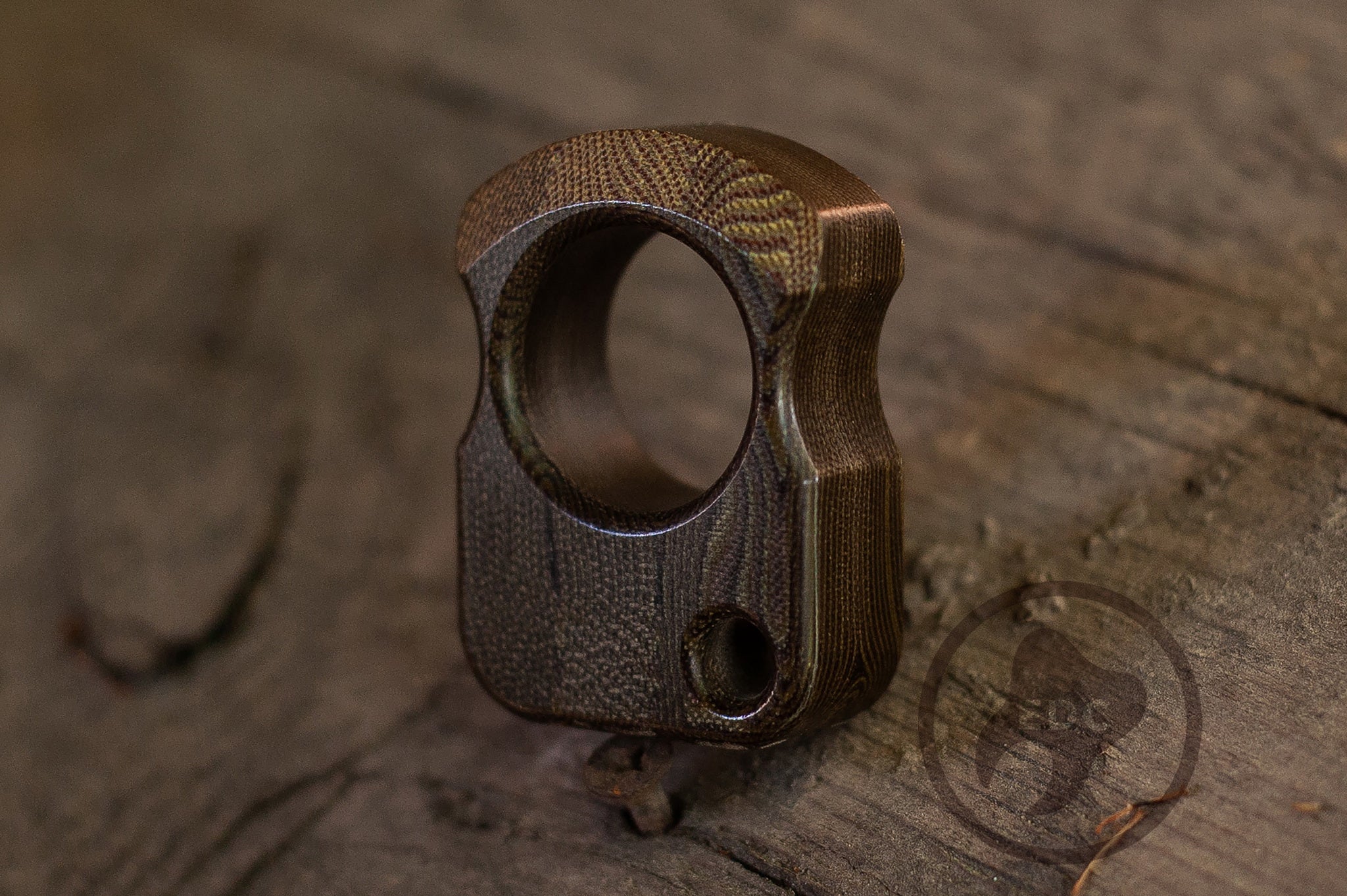 Pocket Art Everyday Carry Set | S01 Eco Wood Micarta & Lanyard Bead