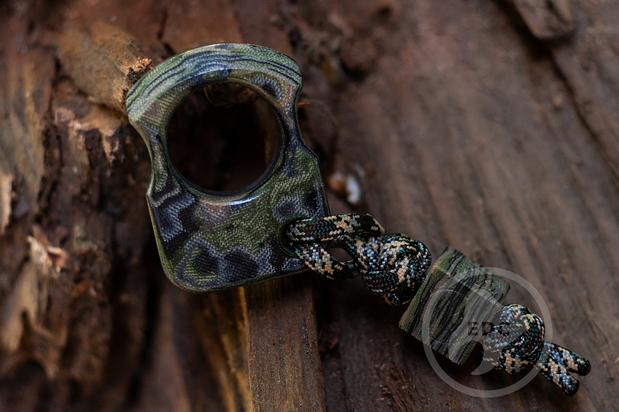 Pocket Art Everyday Carry Tool | S01 Camo Rag Micarta