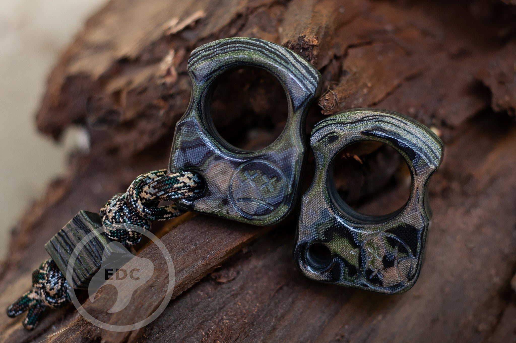 Pocket Art Everyday Carry Tool | S01 Camo Rag Micarta