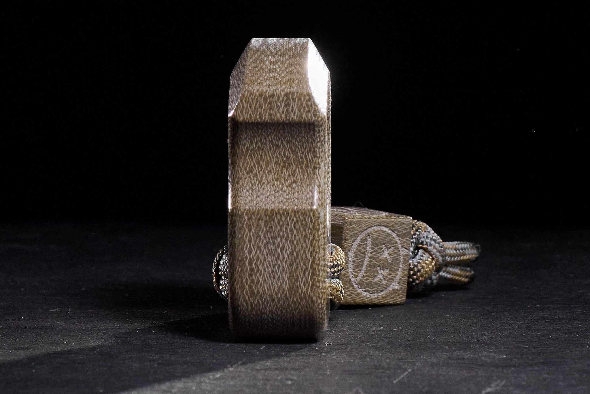 Pocket Art Tactical EDC Gear | S01 Green Canvas Micarta Artifact
