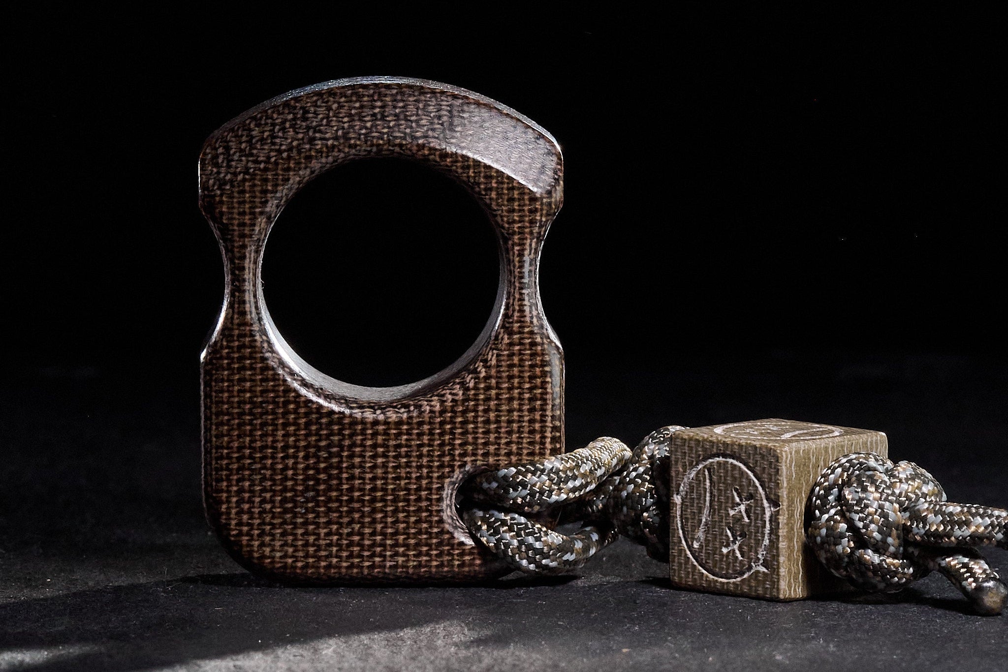 Pocket Art Everyday Carry Gear | S01 OD Green Canvas Micarta