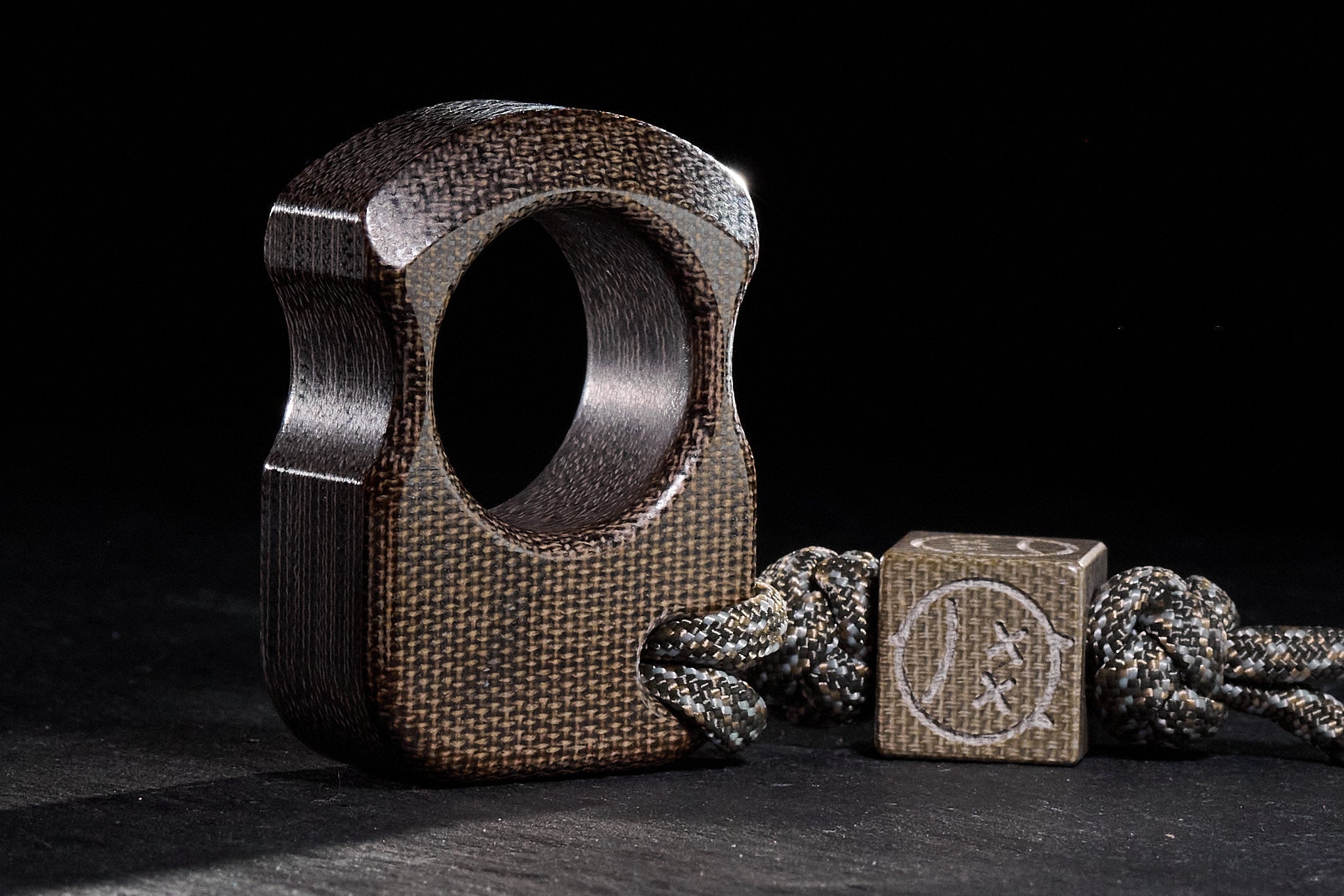 Pocket Art Everyday Carry Gear | S01 OD Green Canvas Micarta