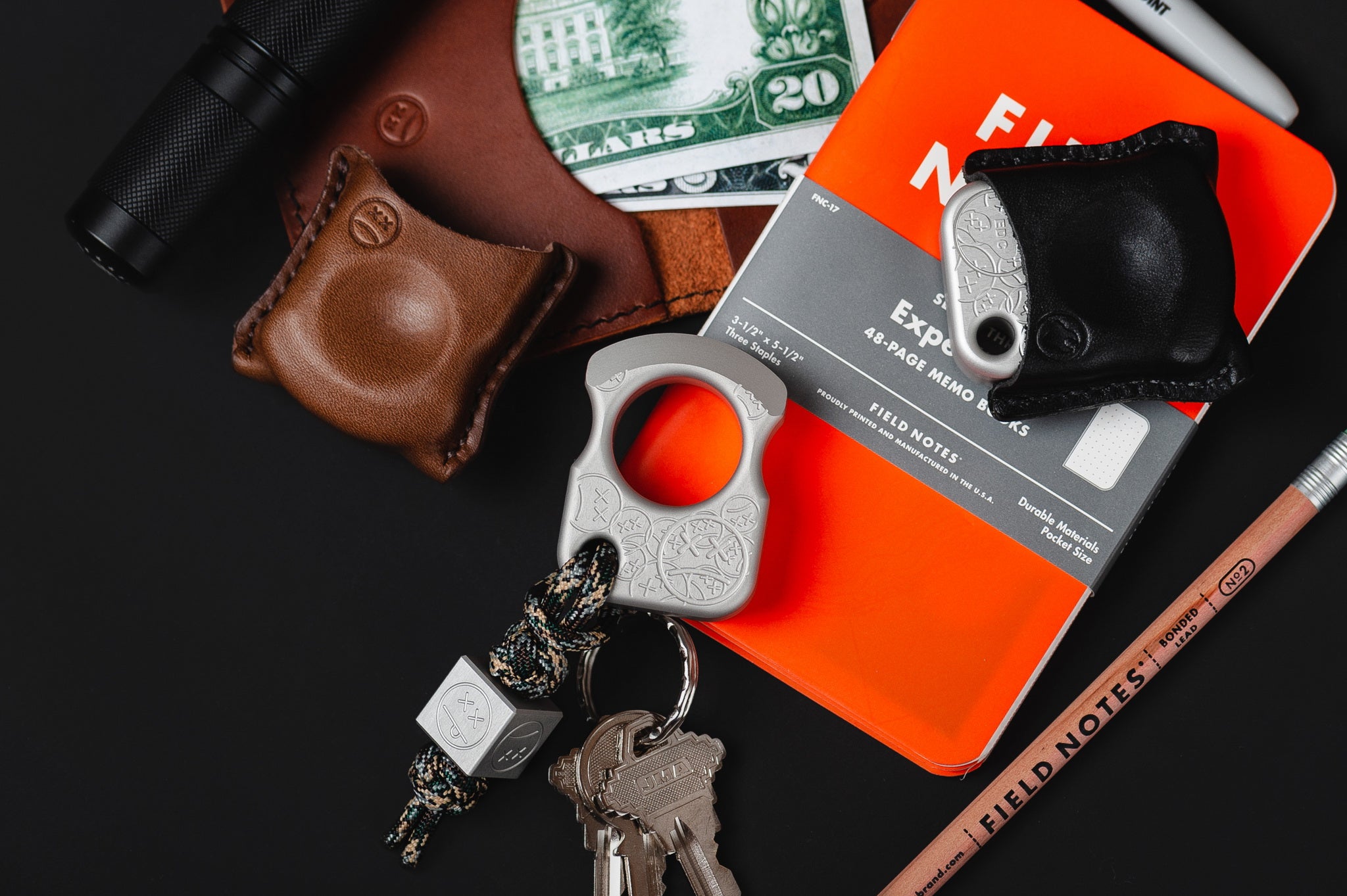 Pocket Art Pocket Dump Accessory S01 Sad Face Stamp | Grey Anodized