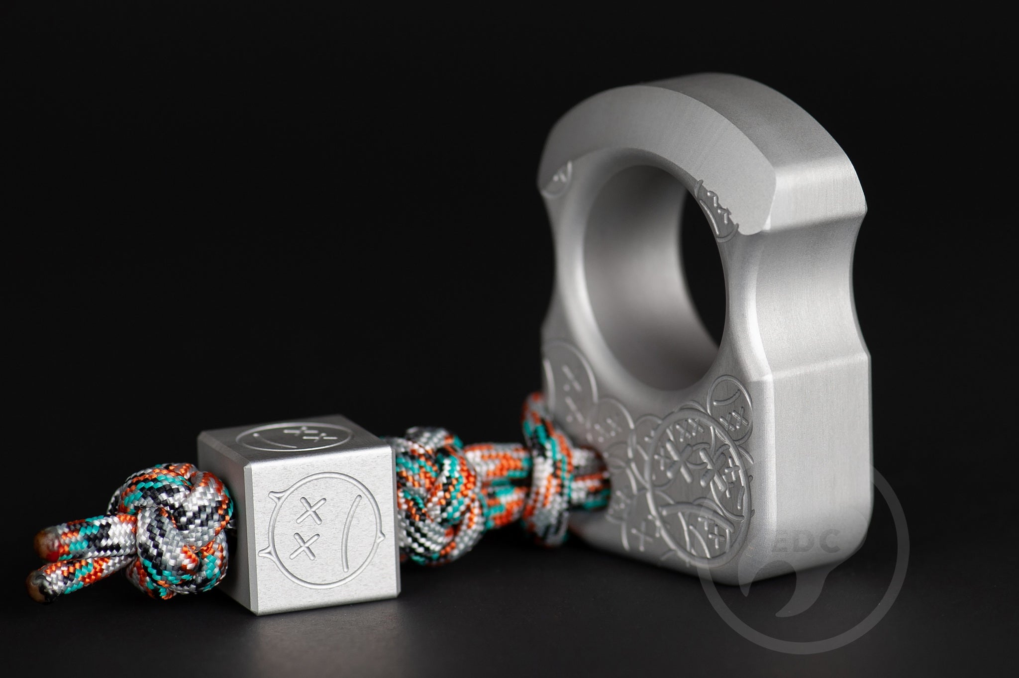 Pocket Art Pocket Dump Accessory S01 Sad Face Stamp | Grey Anodized