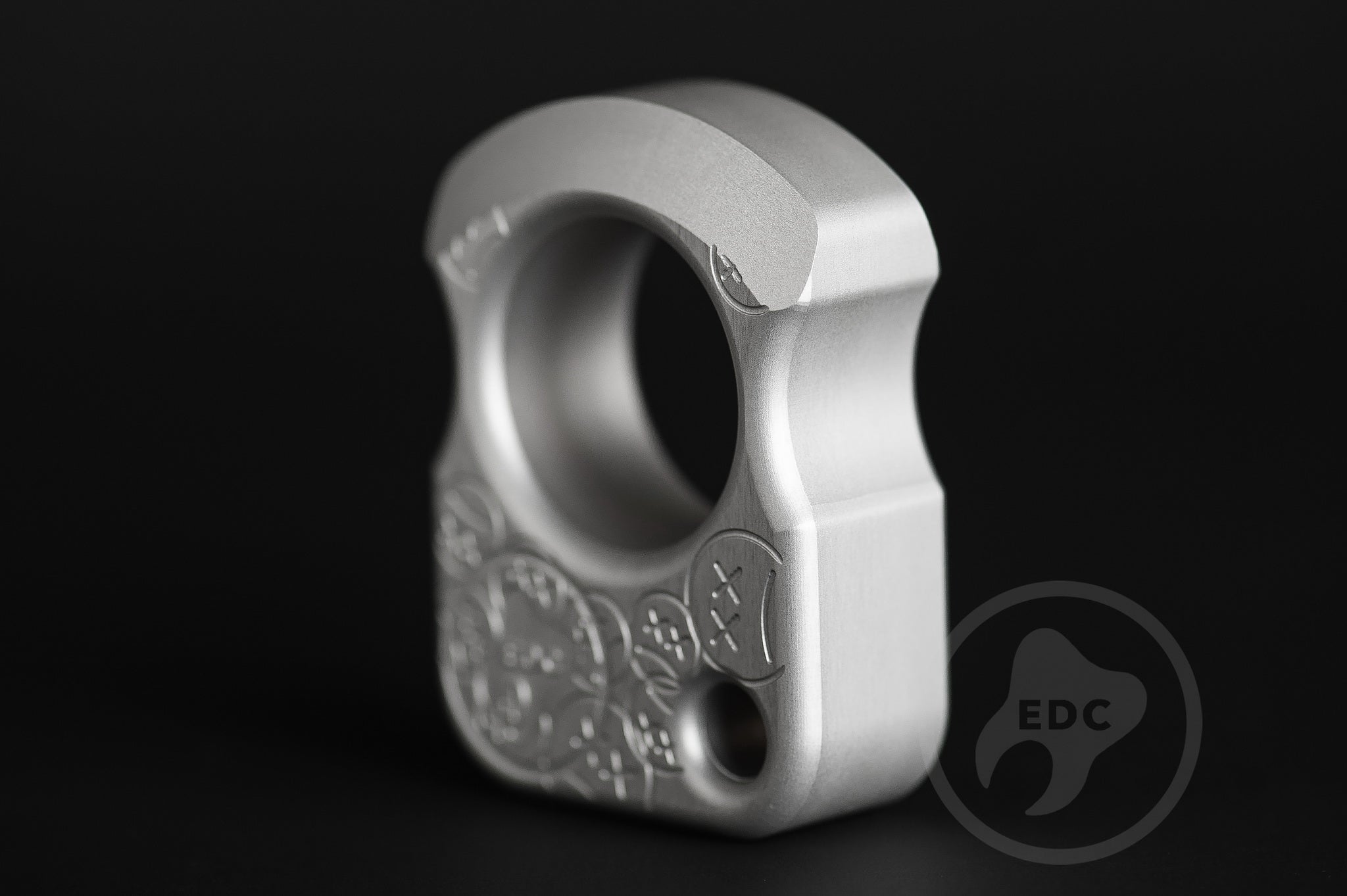 Pocket Art Pocket Dump Accessory S01 Sad Face Stamp | Grey Anodized