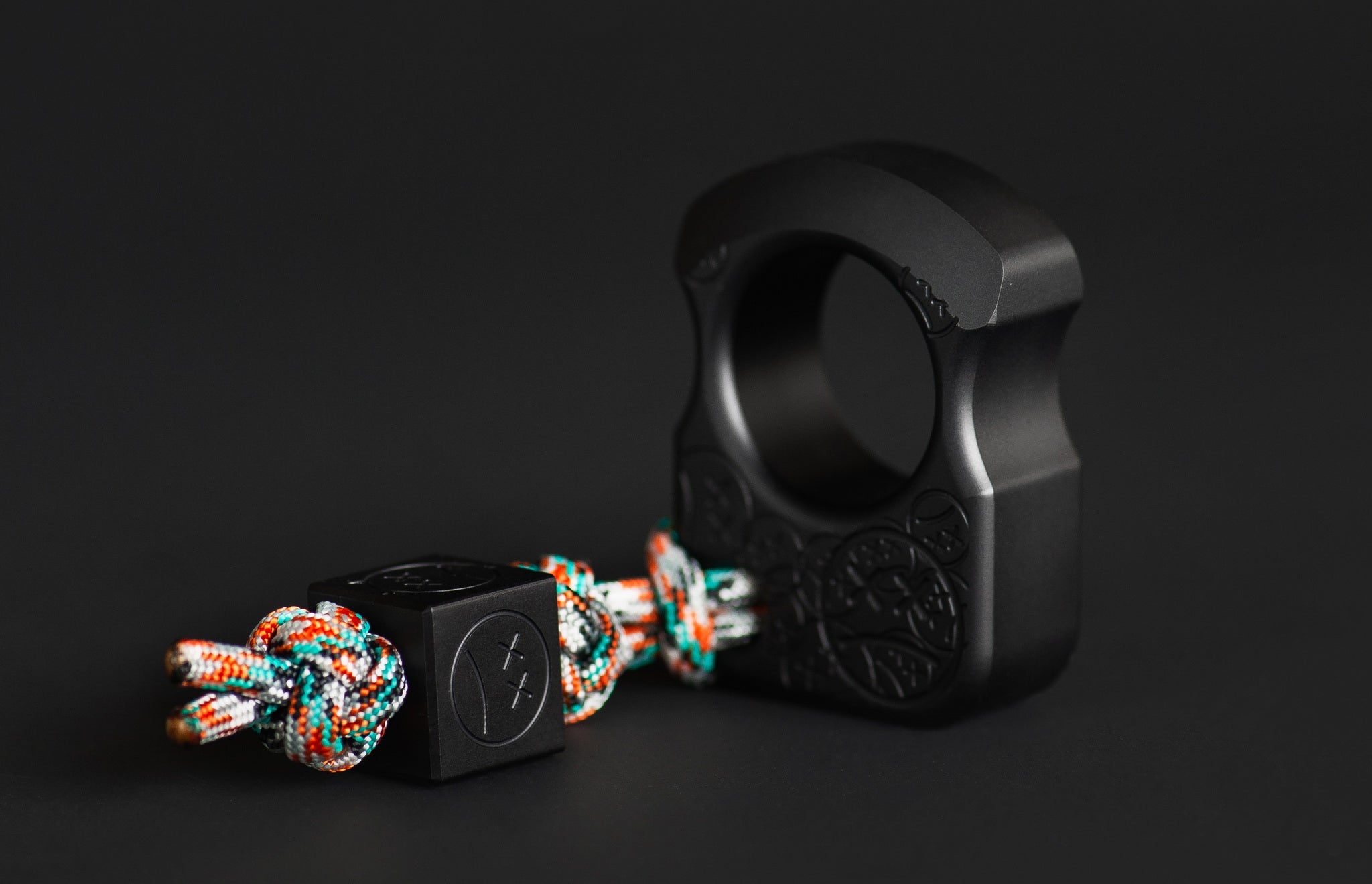 Pocket Art Tactile Tool S01 Sad Face Stamp | Hard Black Anodized