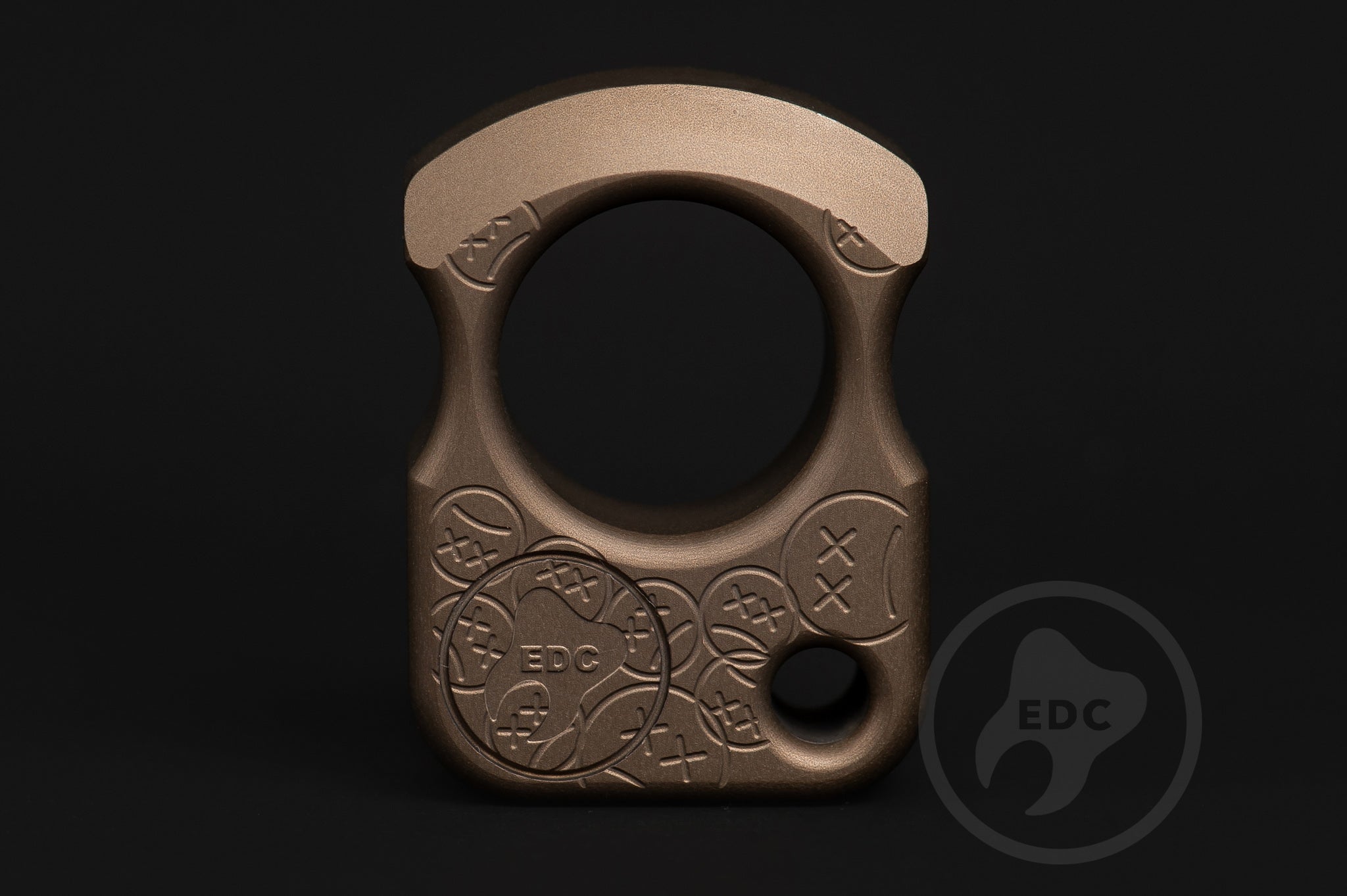 Pocket Art Tactical EDC S01 Sad Face Stamp | Hard Desert Anodized